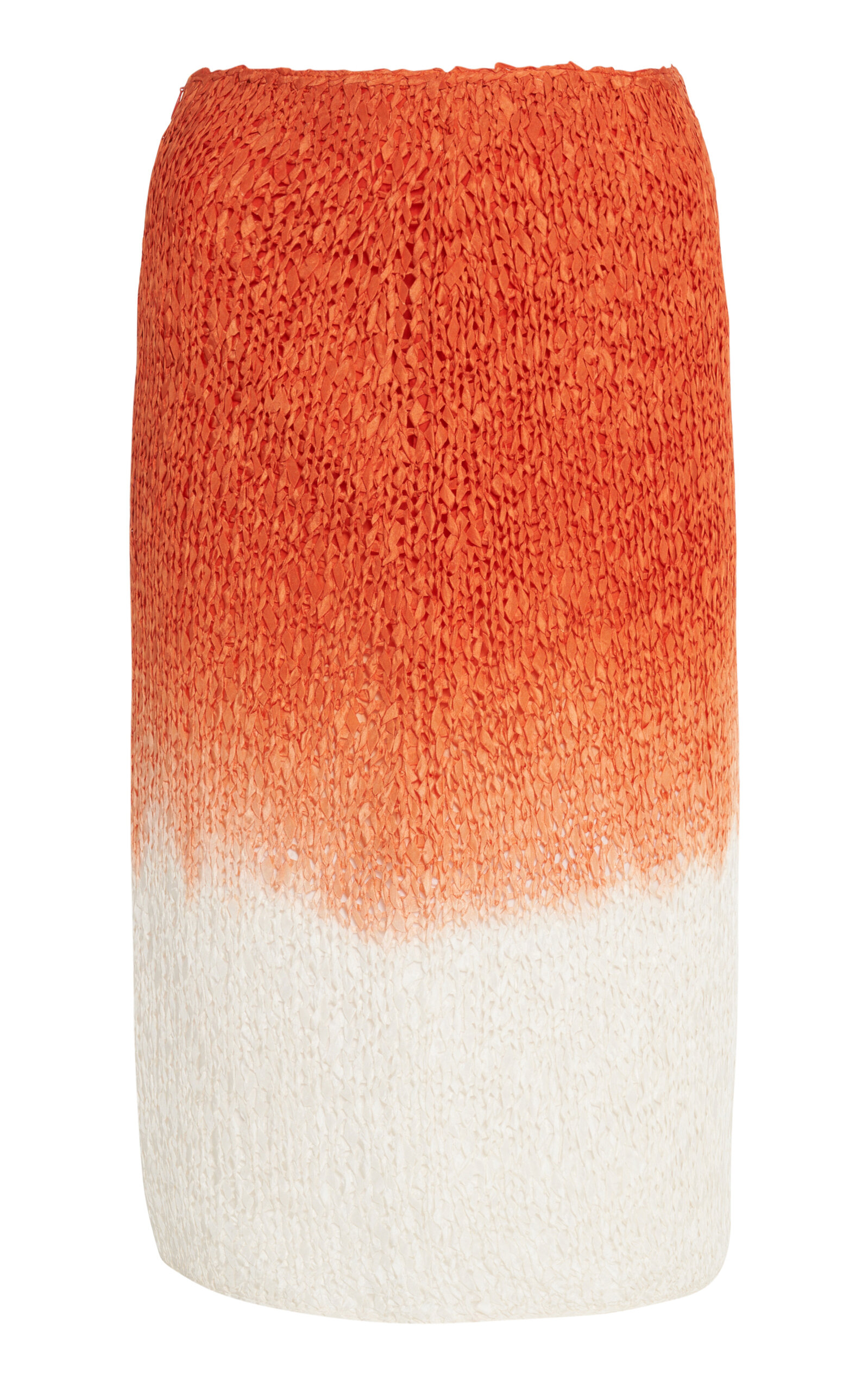Bottega Veneta Lightweight Wool Silk Overdye Knit Midi Skirt In Multi