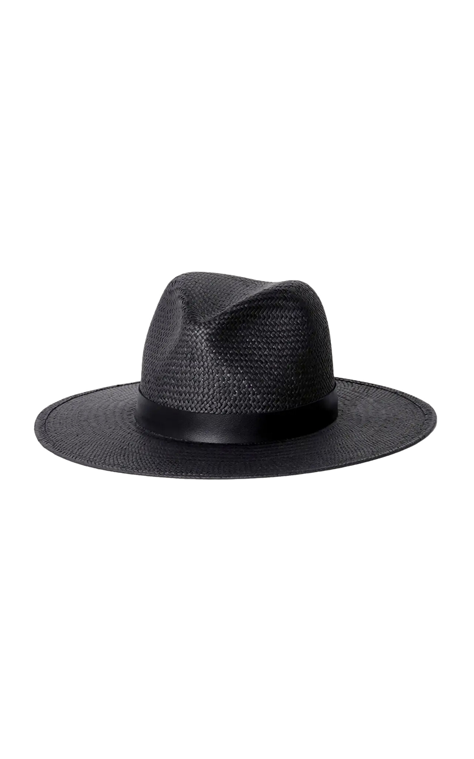 Janessa Leone Simone Packable Fedora Hat In Black
