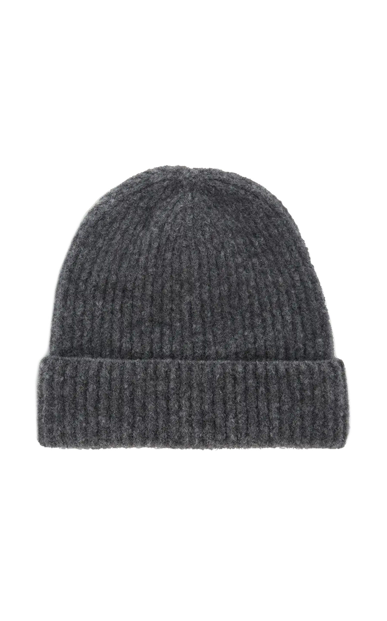 Janessa Leone Piper Wool-blend Beanie In Dark Grey