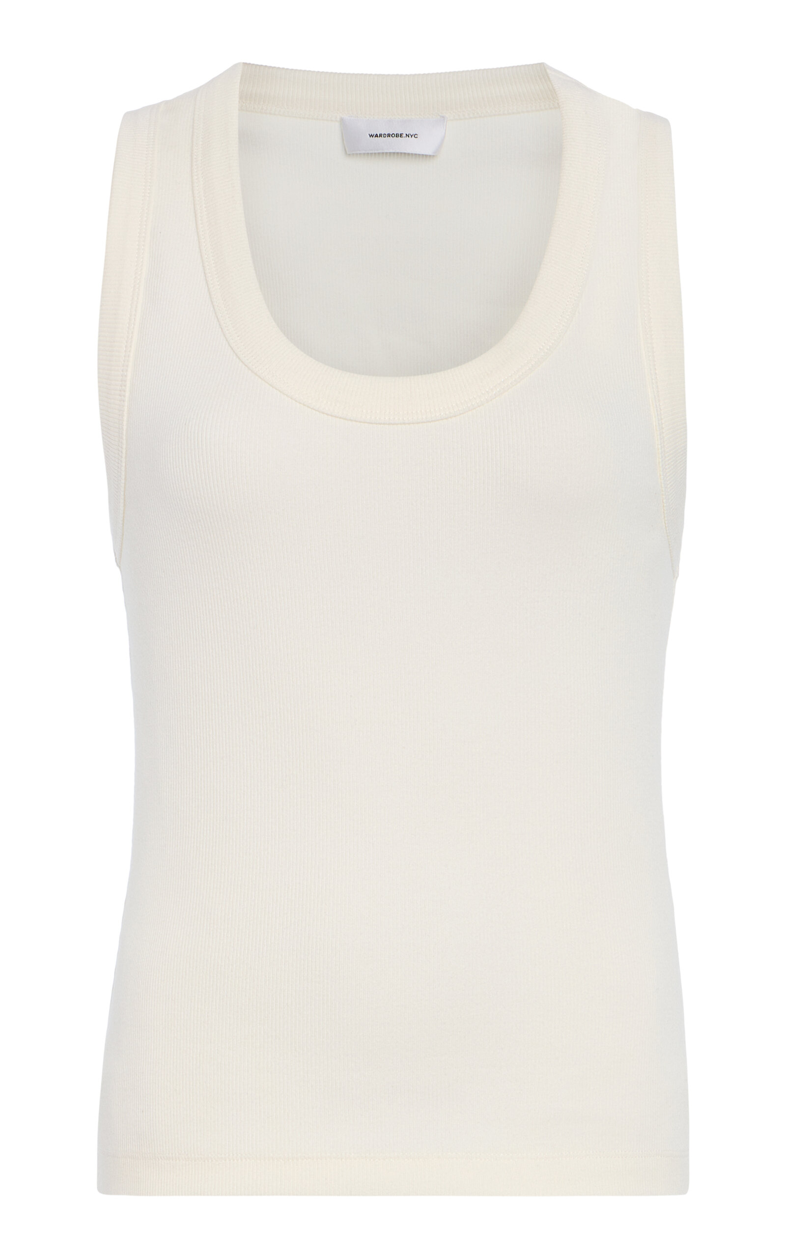 Wardrobe.NYC Scoop Neck Tank - White