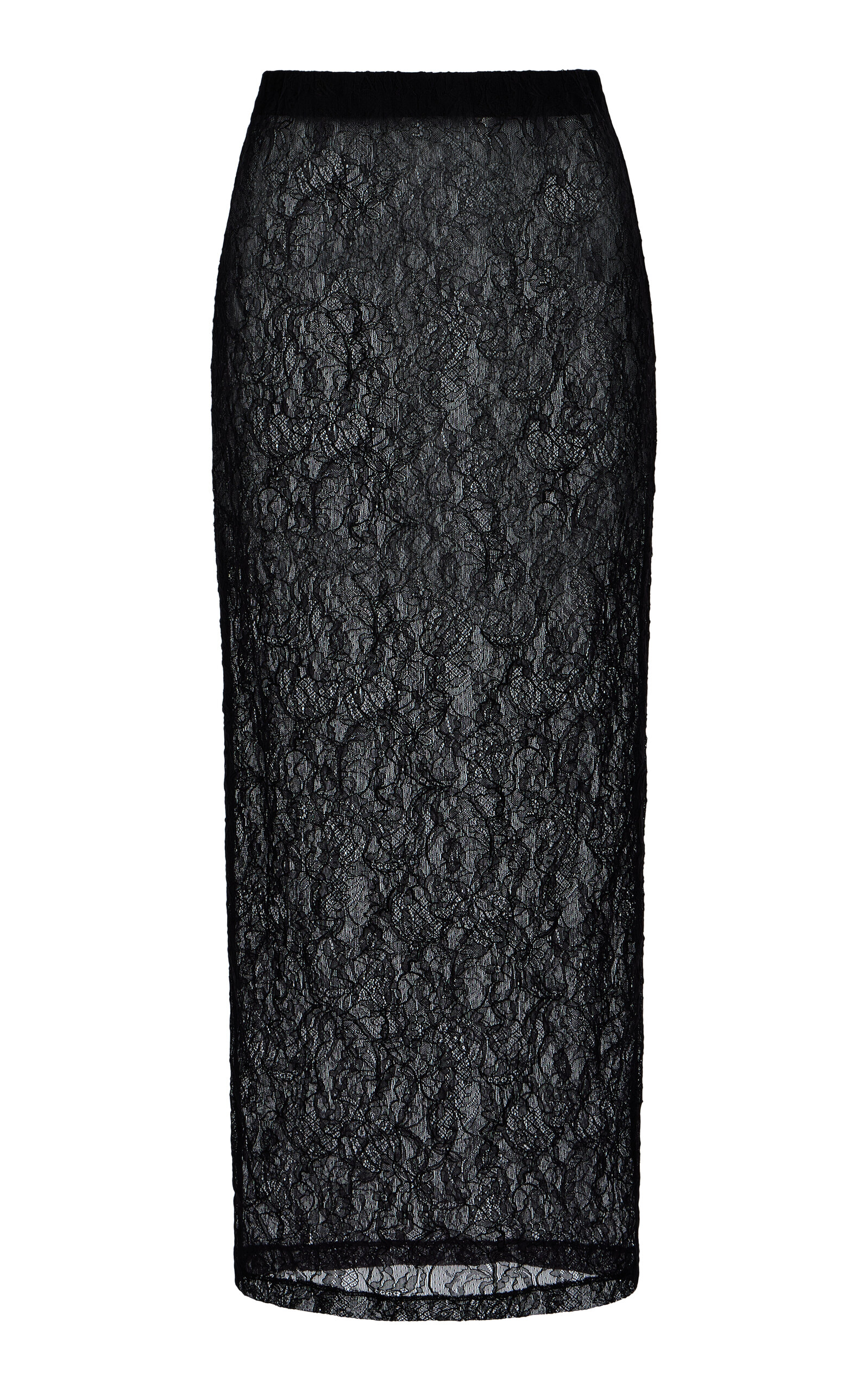 Wardrobe.NYC Lace Tube Skirt - Black