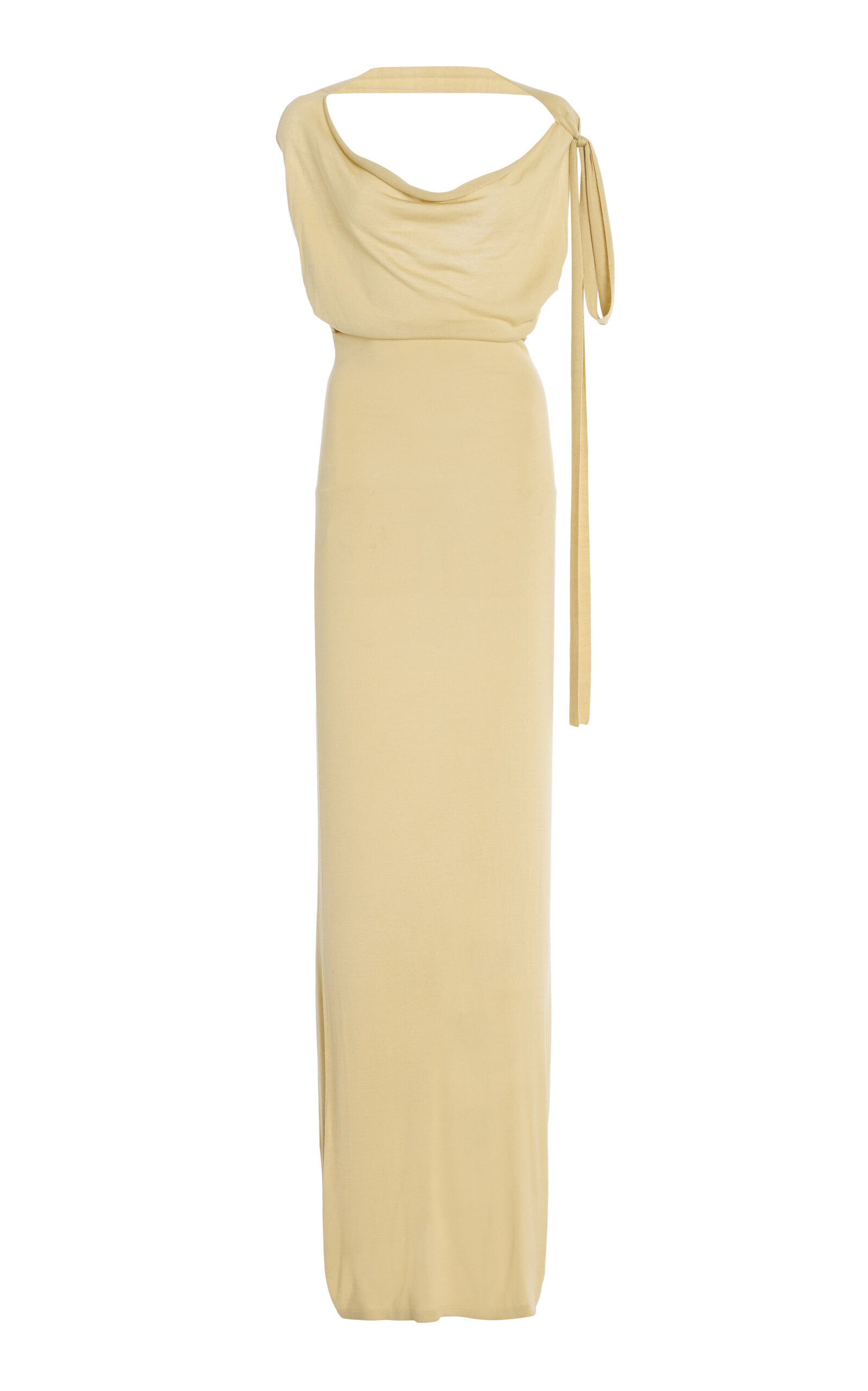 Aya Muse Selene Silk-Blend Maxi Dress - Ivory
