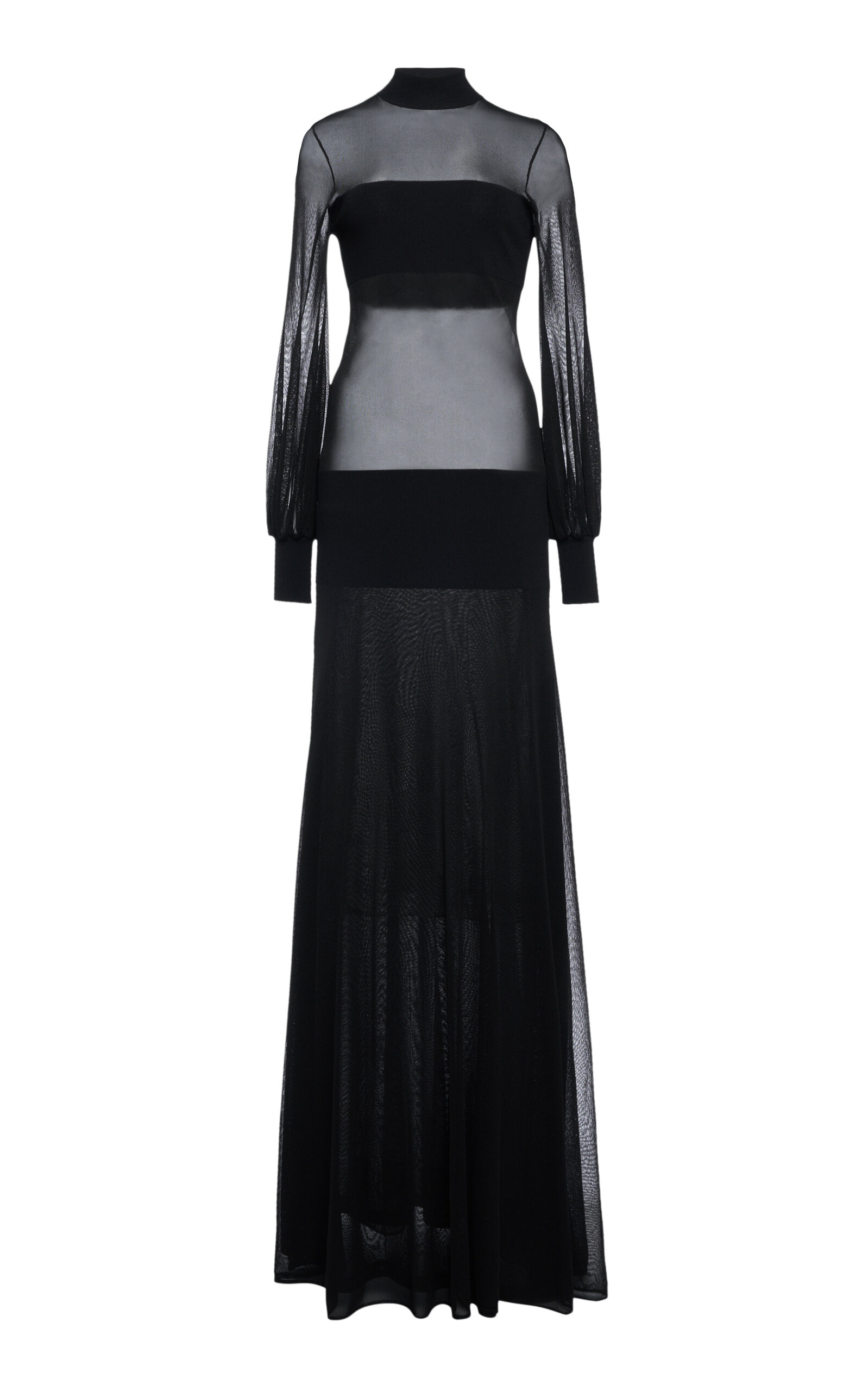 Tom Ford Viscose Blend Long Dress In Black