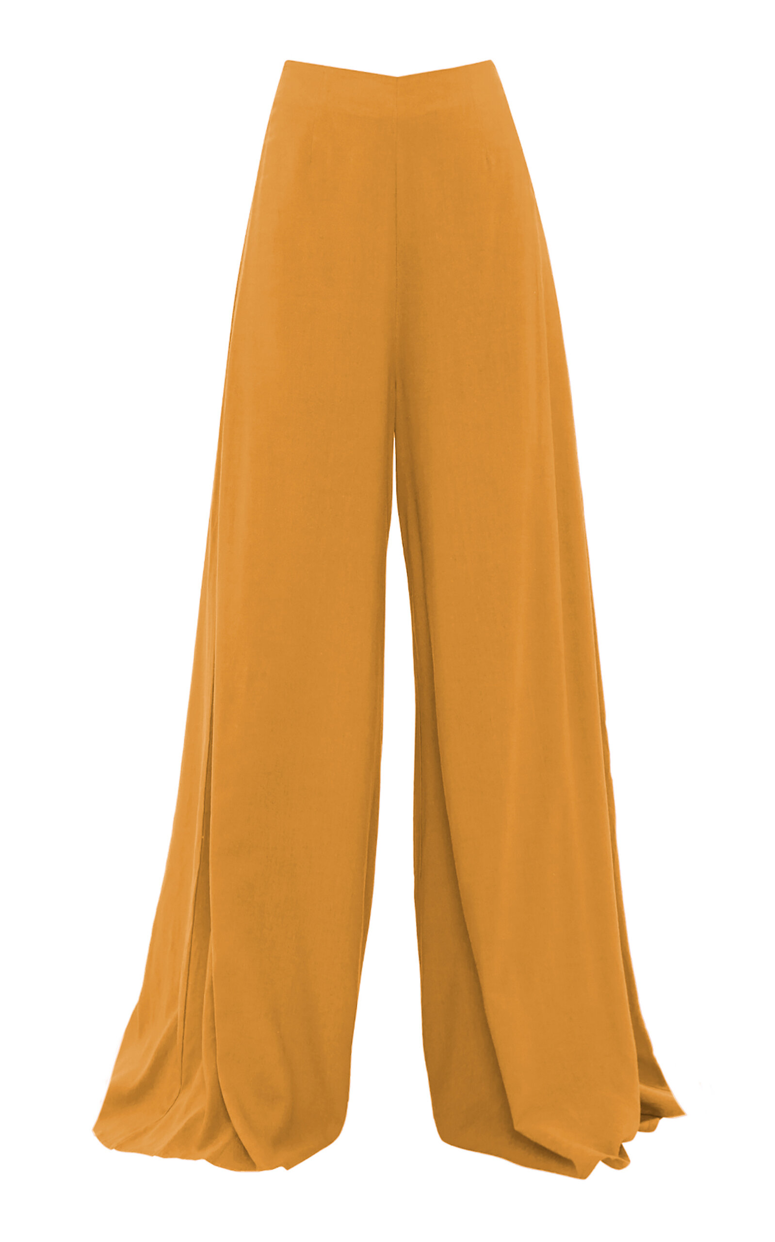 Andrea Iyamah Nata Flared Pants In Orange