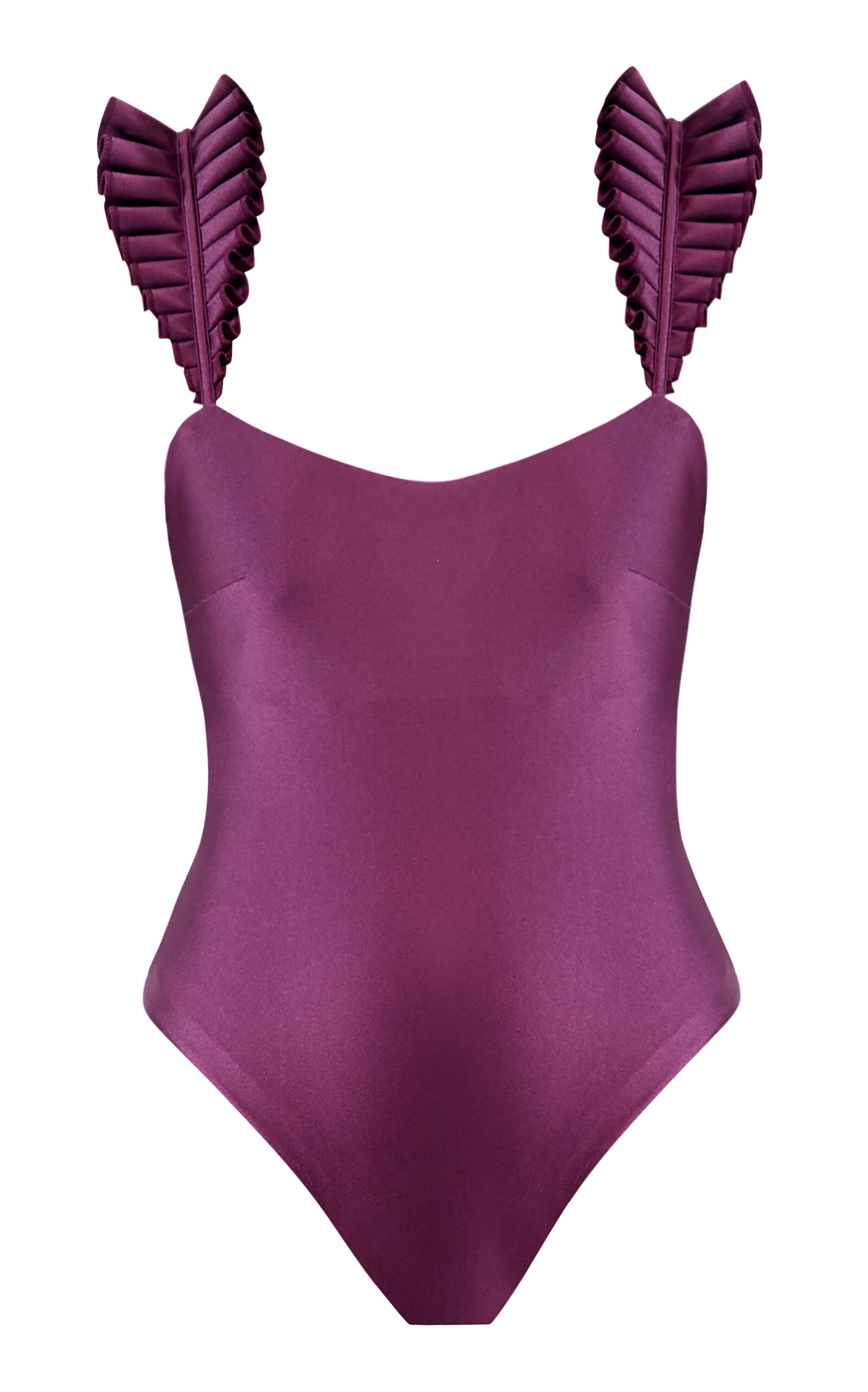 Andrea Iyamah Ruffled Straps One-Piece Swimsuit