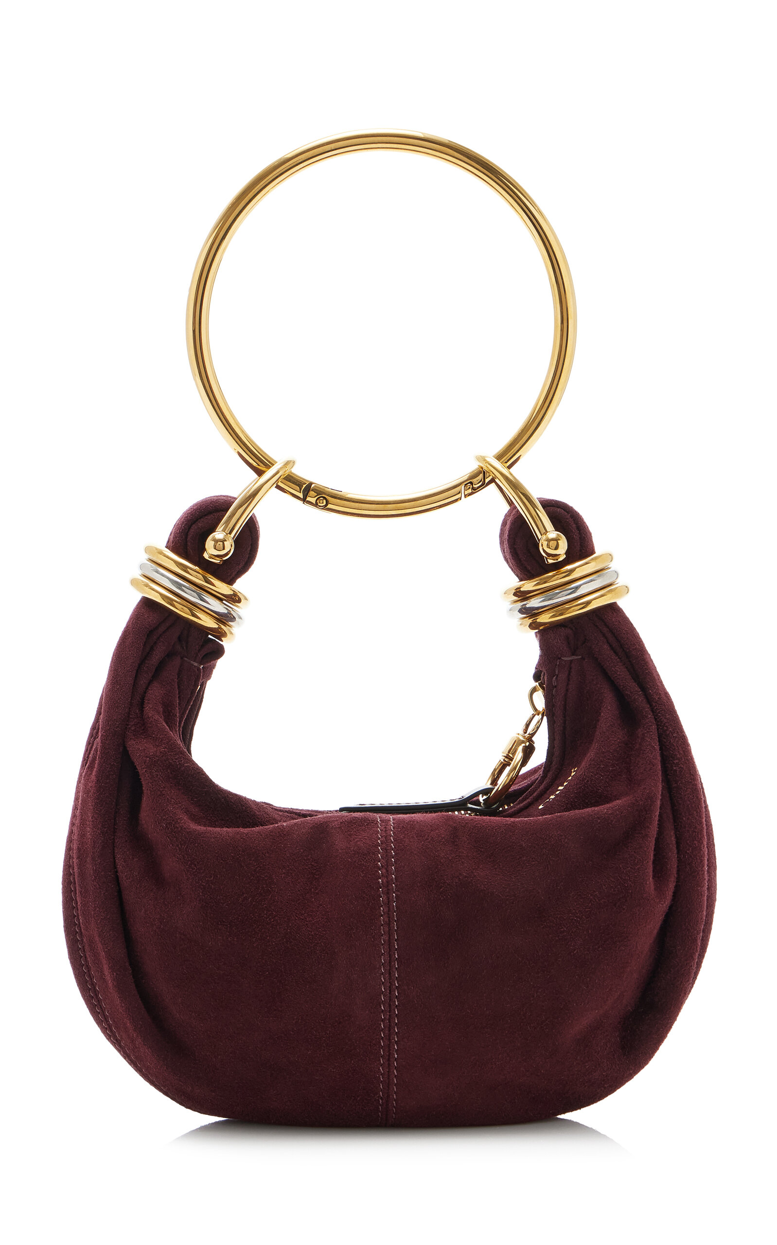 Chloé Bracelet-Handle Suede Shoulder Bag - Moda Operandi