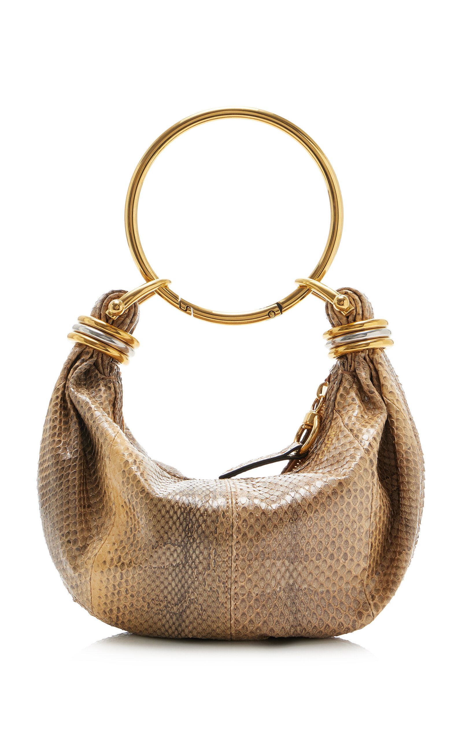 Chloé Bracelet-Handle Leather Shoulder Bag - Animal - OS