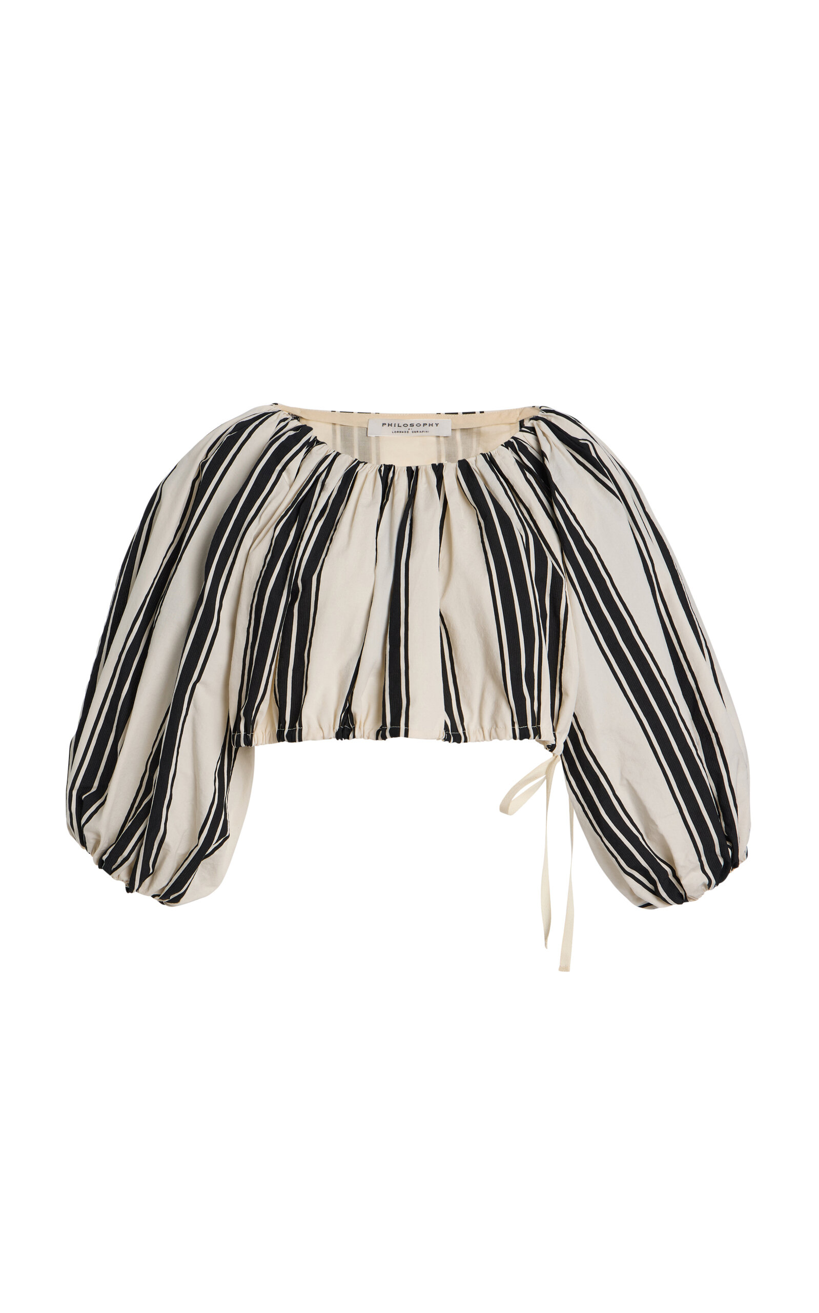 Shop Philosophy Di Lorenzo Serafini Striped Crop Top