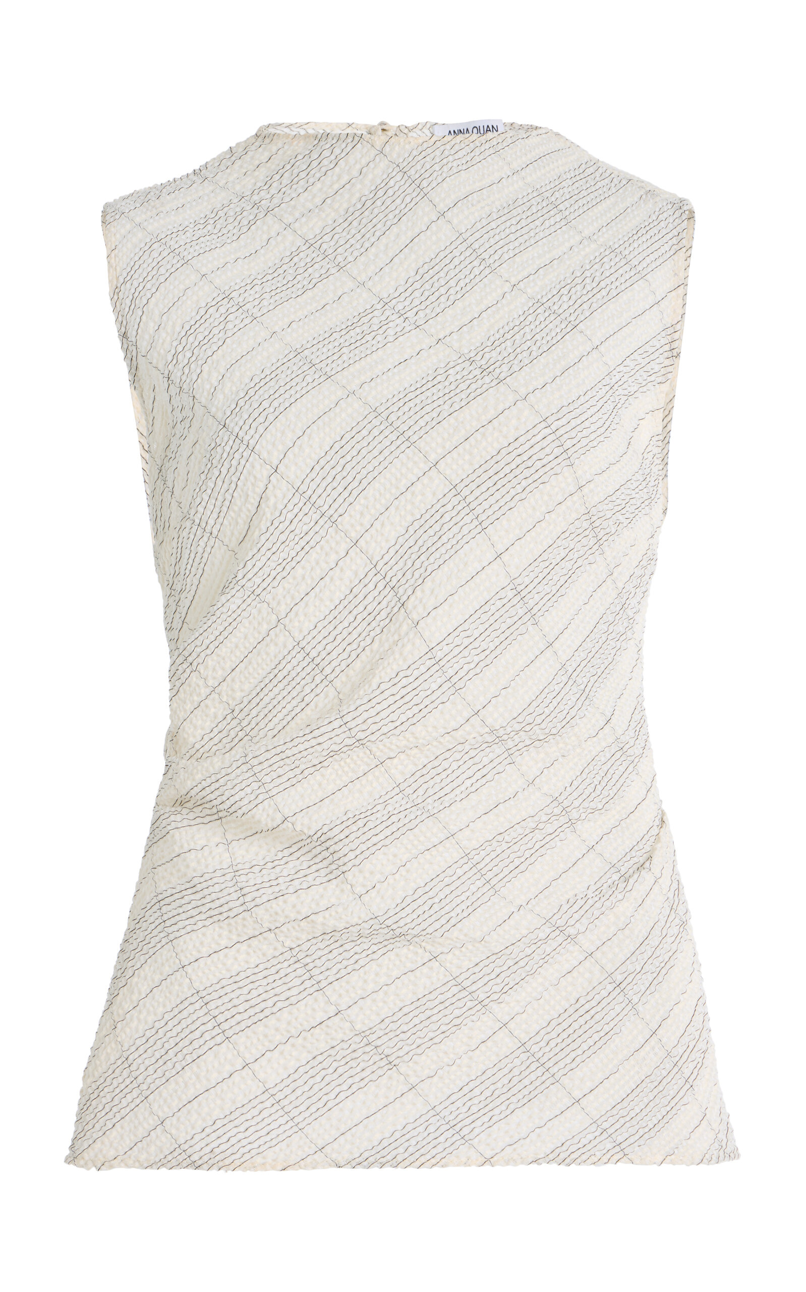 Tali Tartan-Checked Cotton-Blend Top