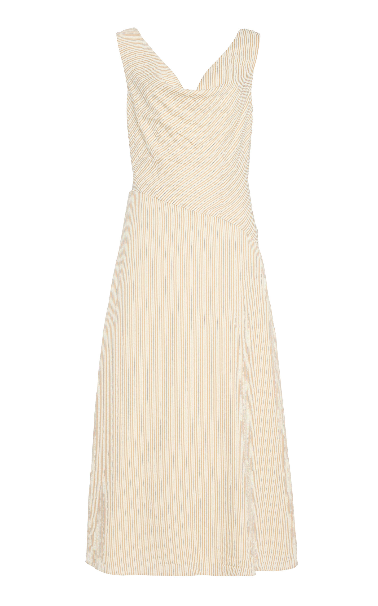 Anna Quan Evelyn Striped Midi Dress
