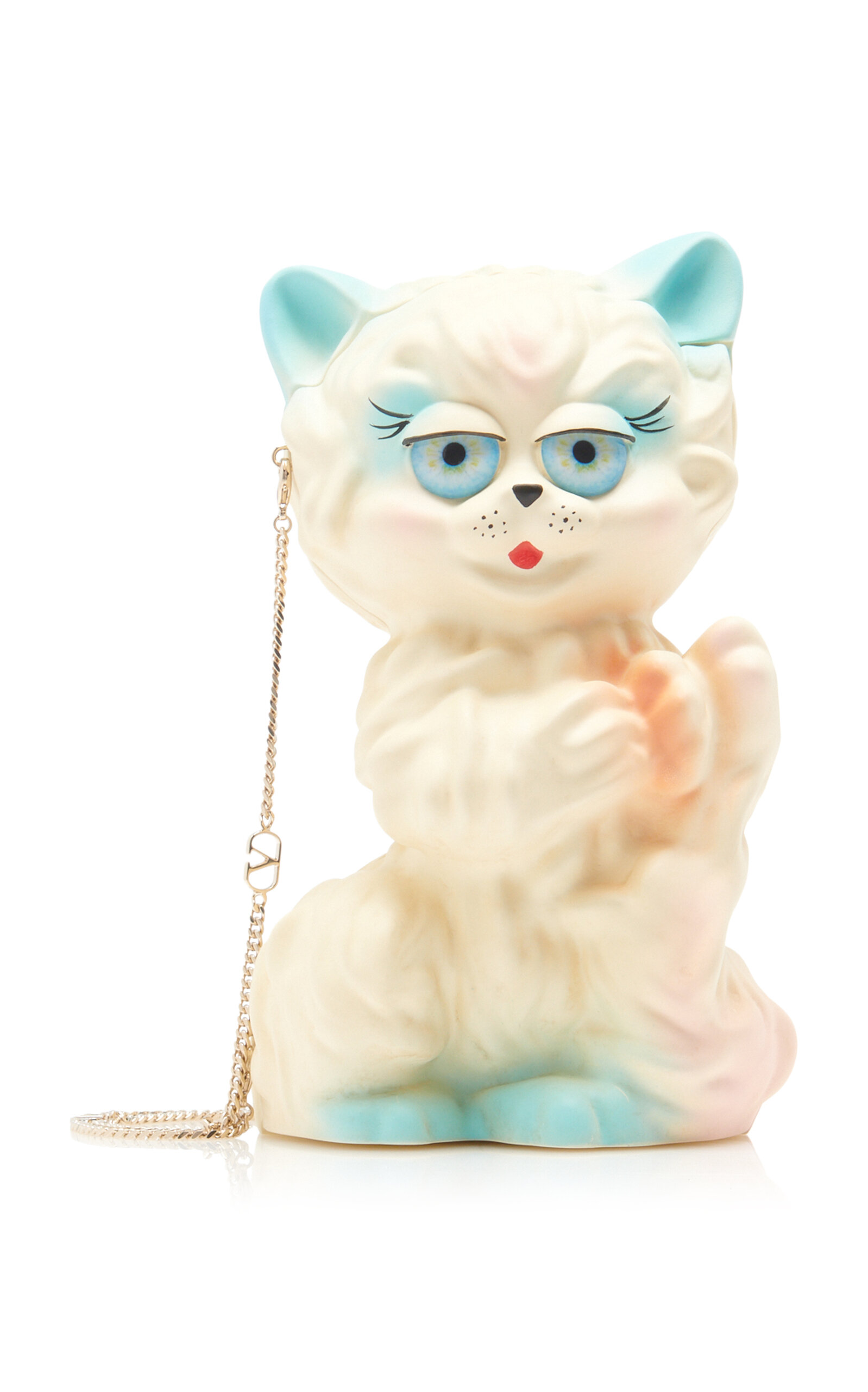 Valentino Garavani Hand-Painted Cat Clutch