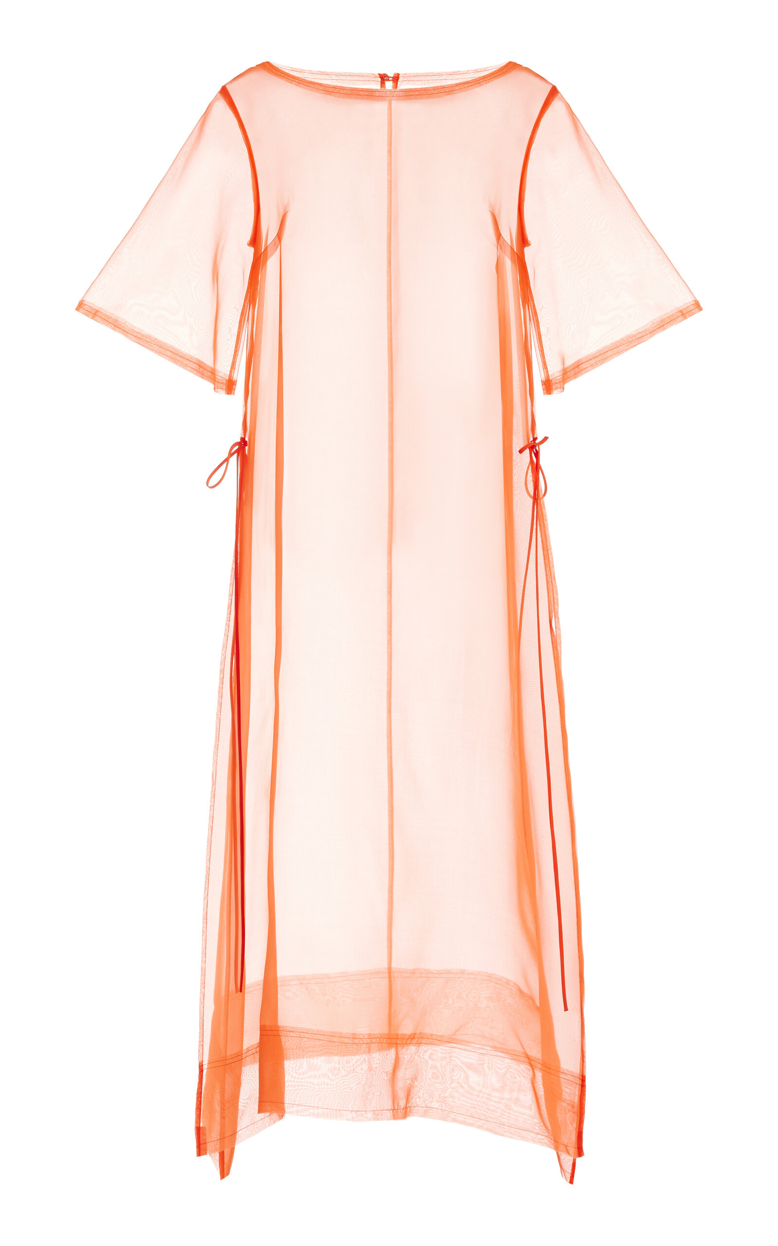 Kamperett Thea Silk Sheath Dress - Red - XS