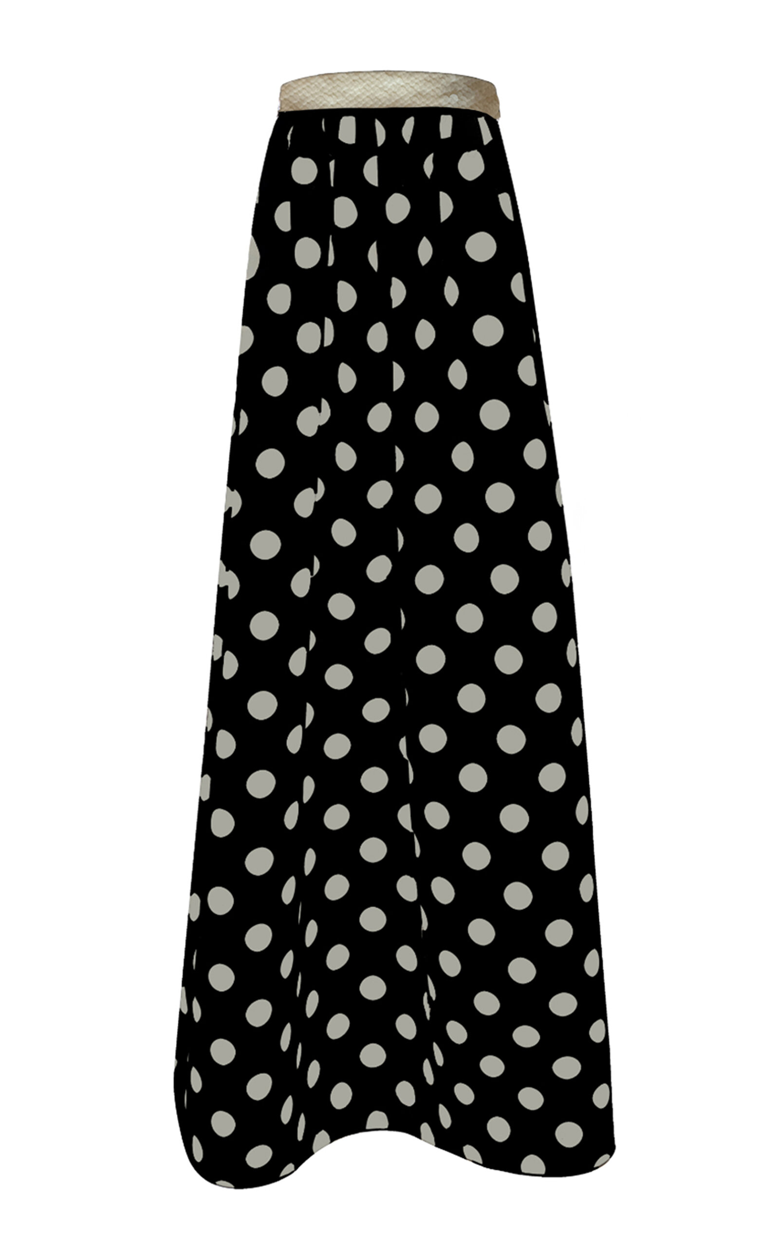 Strapless Sequined Polka Dot Dress