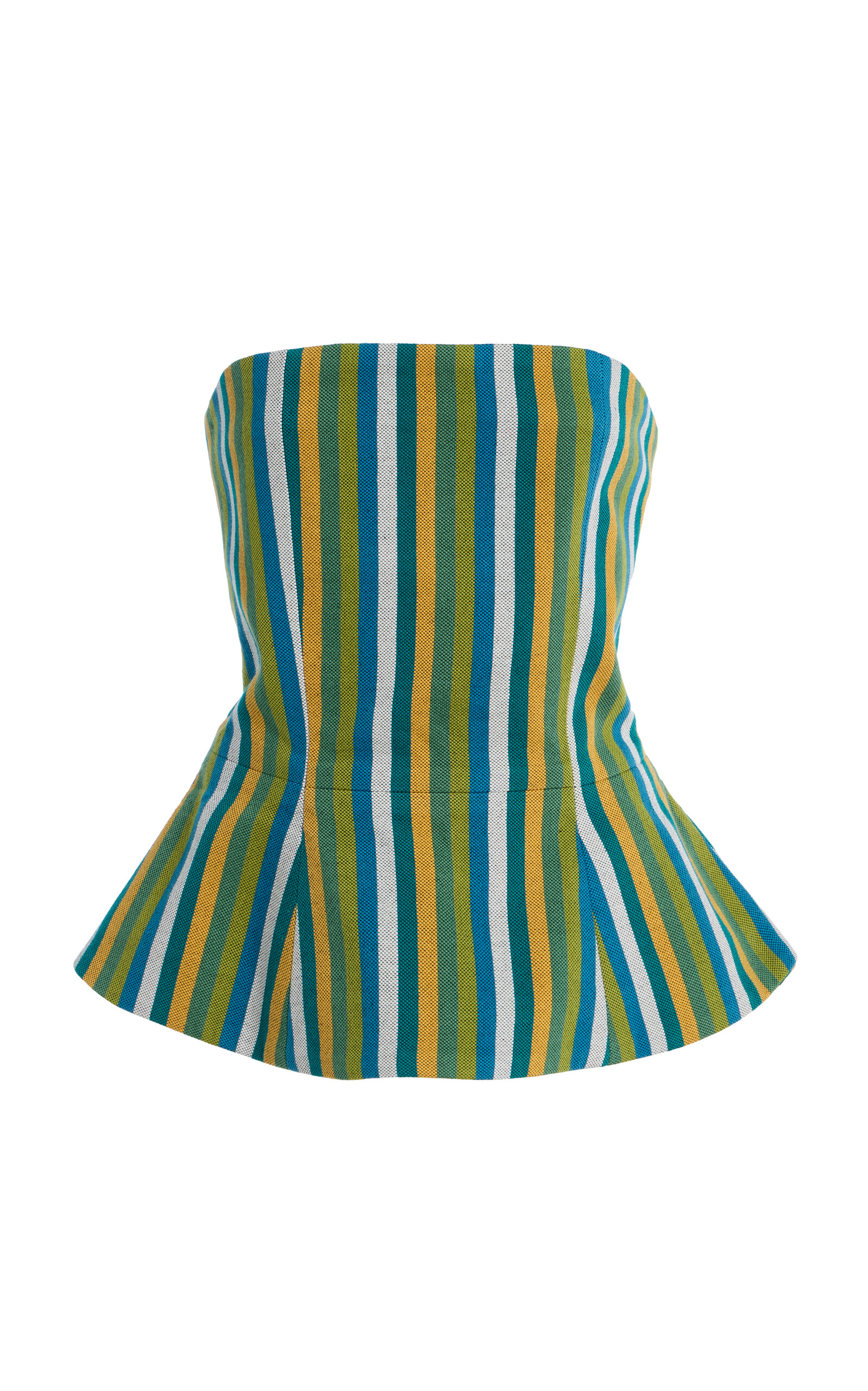 Exclusive The Striped Cotton Corset Top