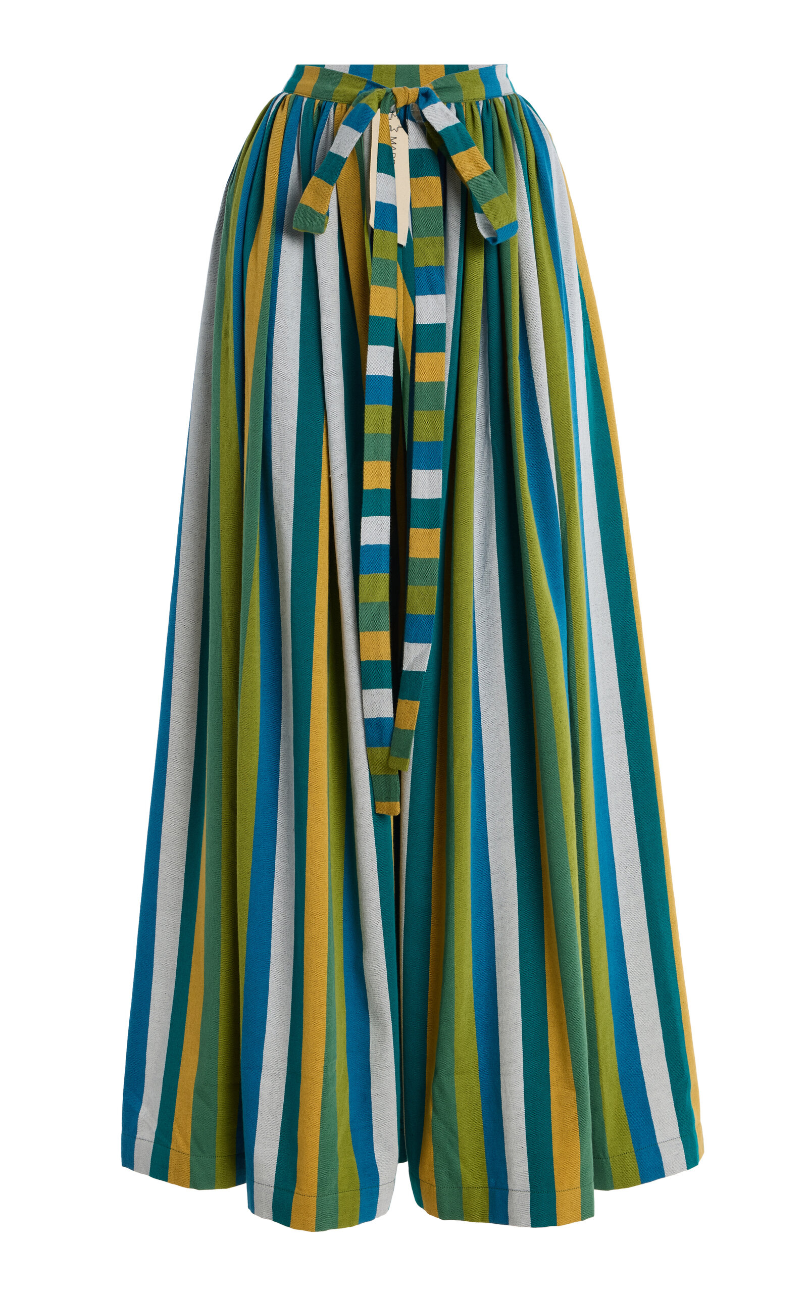 Marrakshi Life Exclusive The Striped Cotton Wrap Skirt In Multi