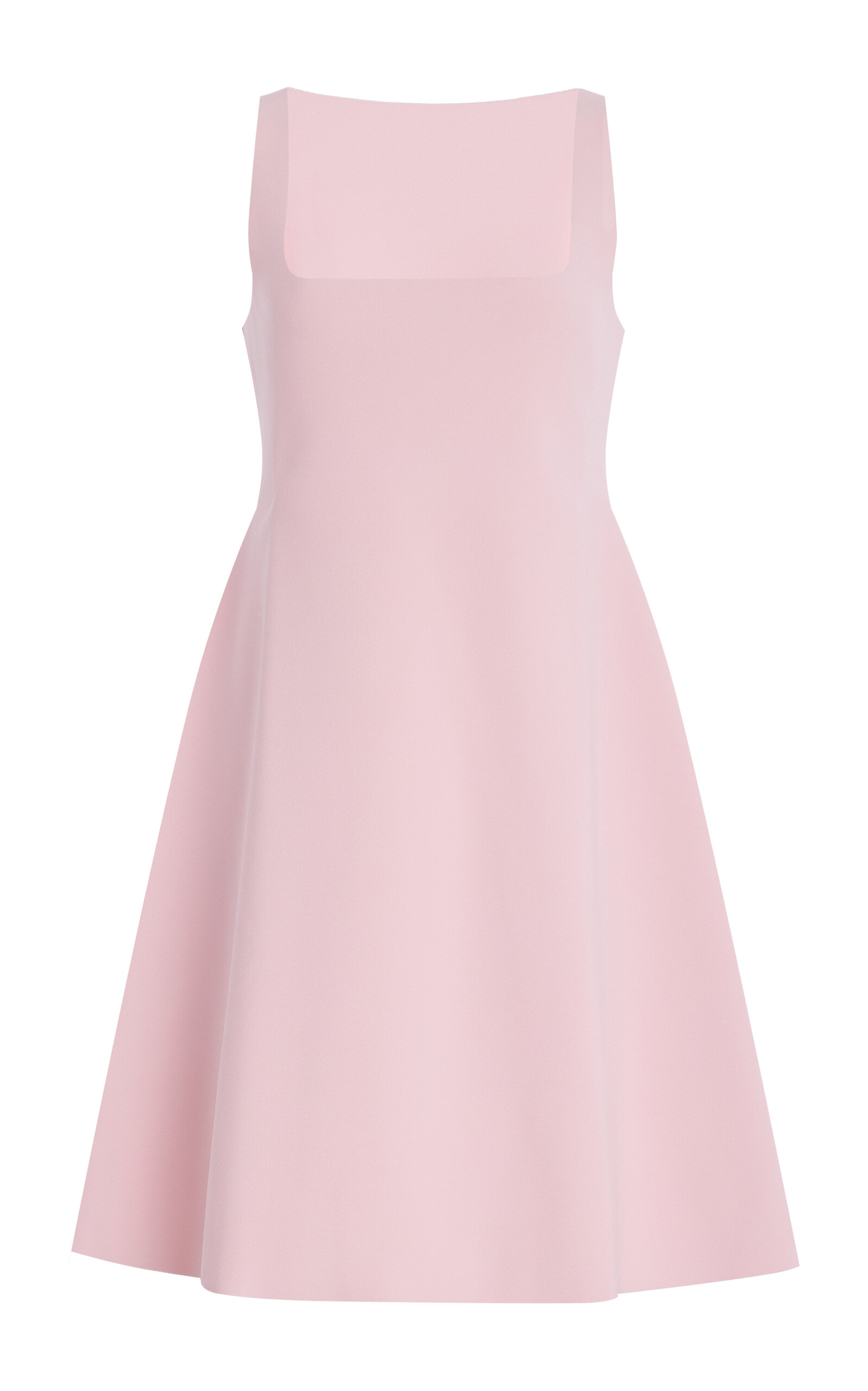 Birrot Exclusive Lay3 Bonded Crepe Mini Dress In Pink