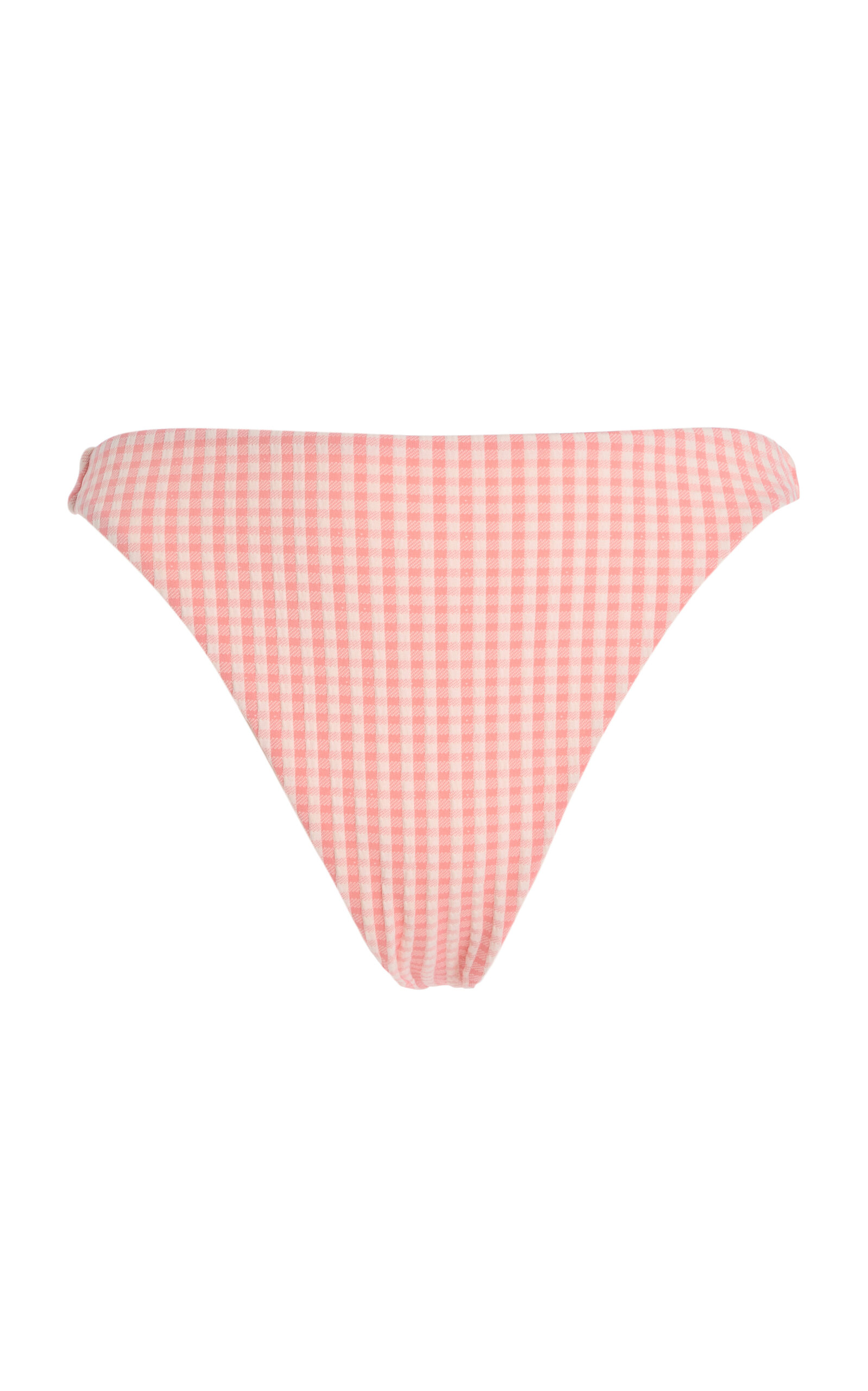 Edie High-Waisted Gingham Bikini Bottom