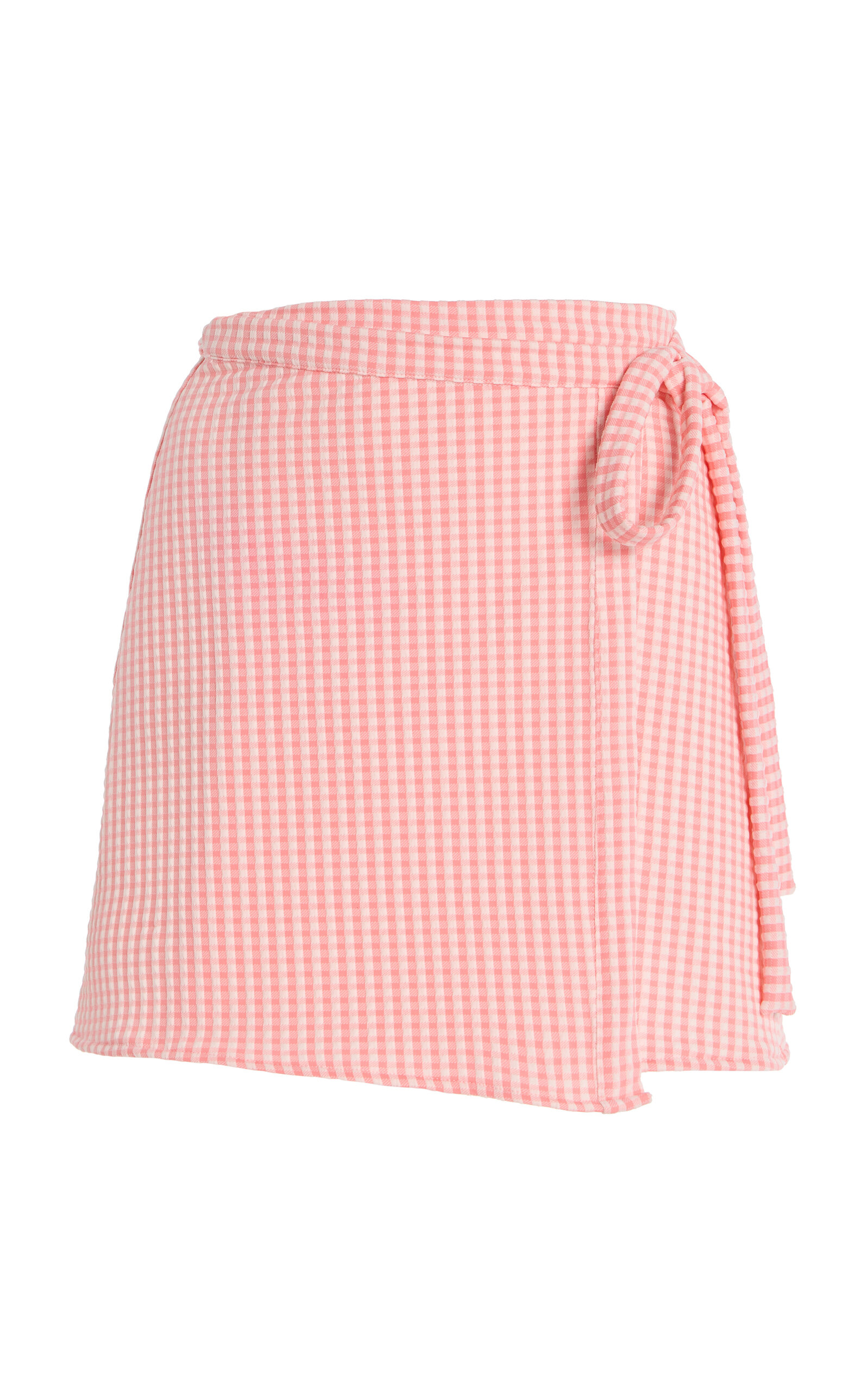 JUILLET SWIMWEAR Gingham Wrap Skirt