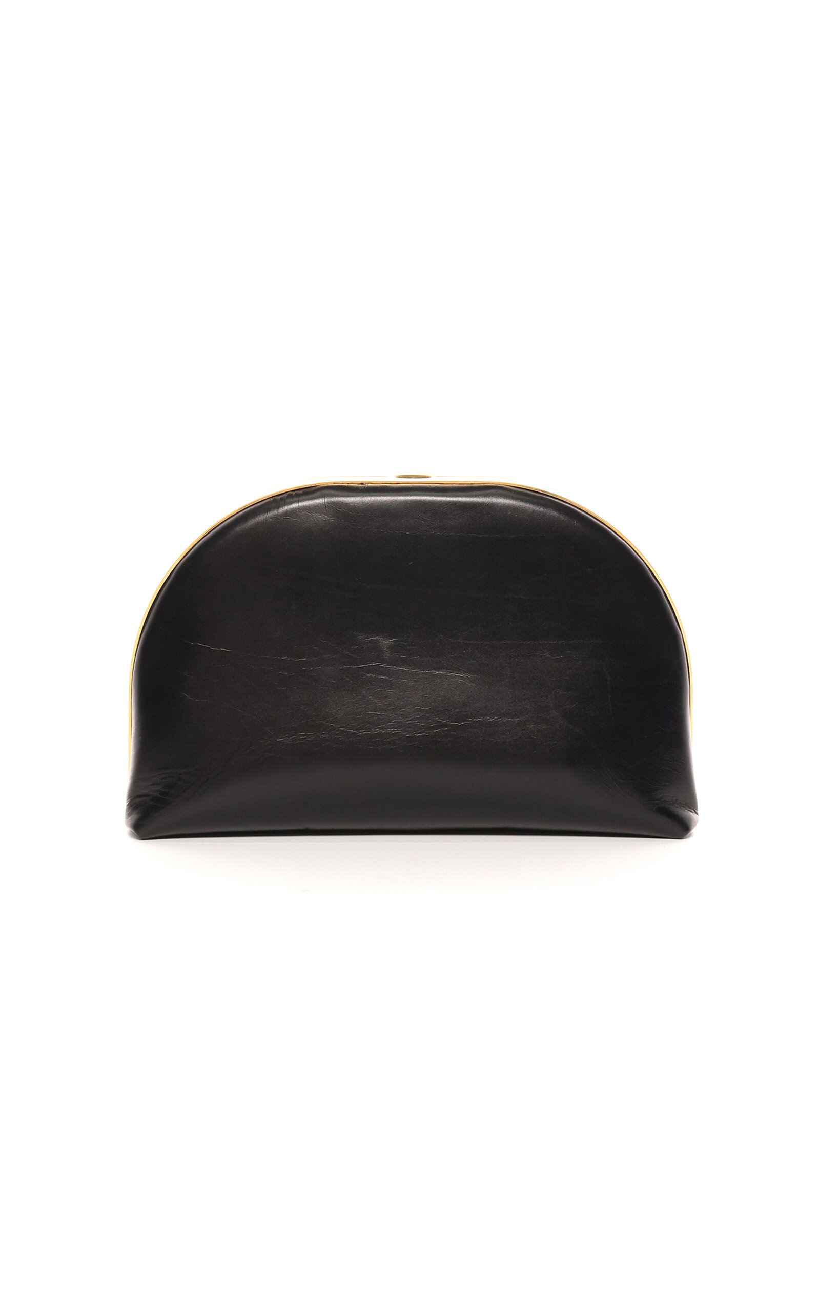 The Row Sylvia Leather Clutch