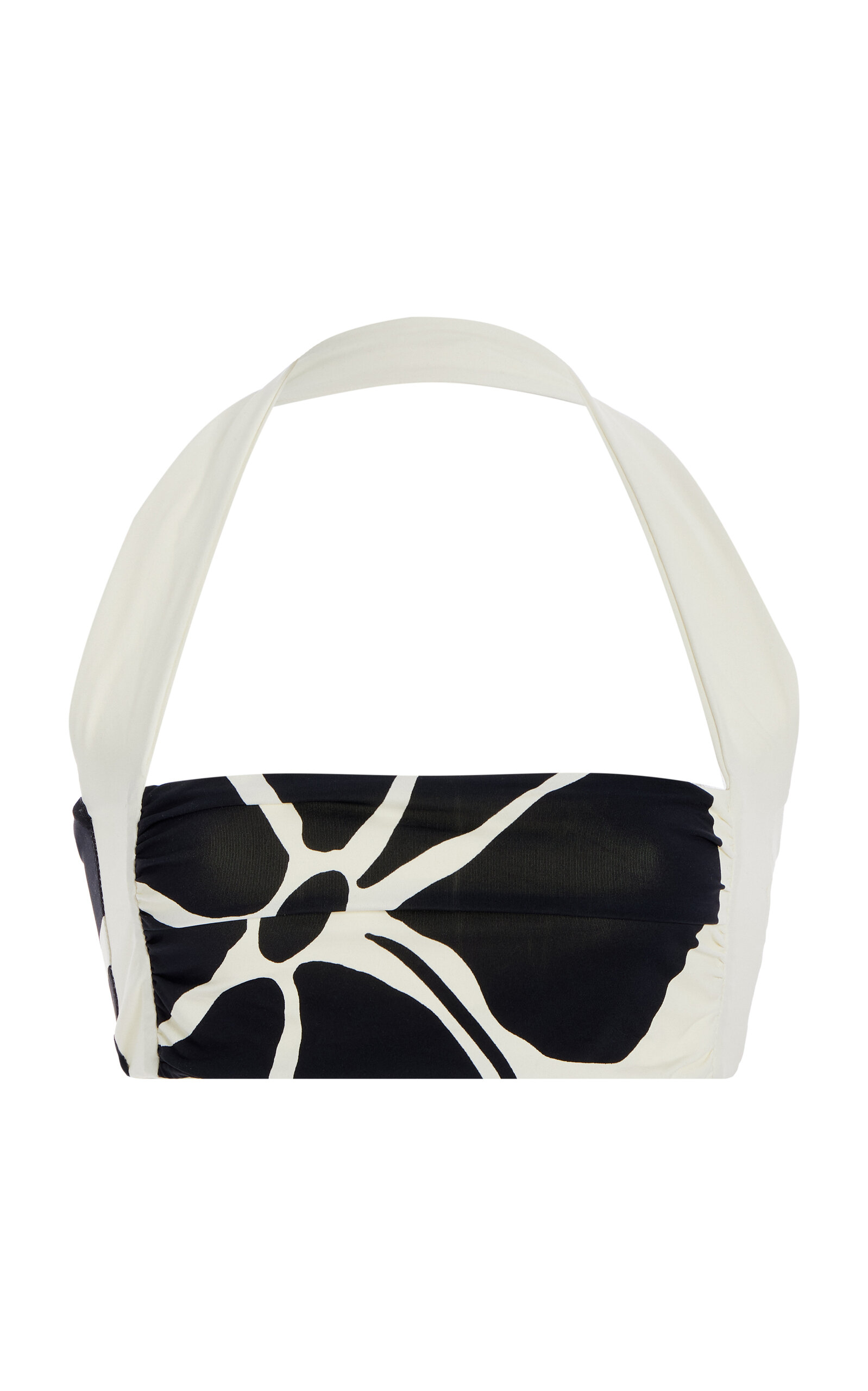 Cala de la Cruz Moi Halter Bikini Top - Black/white