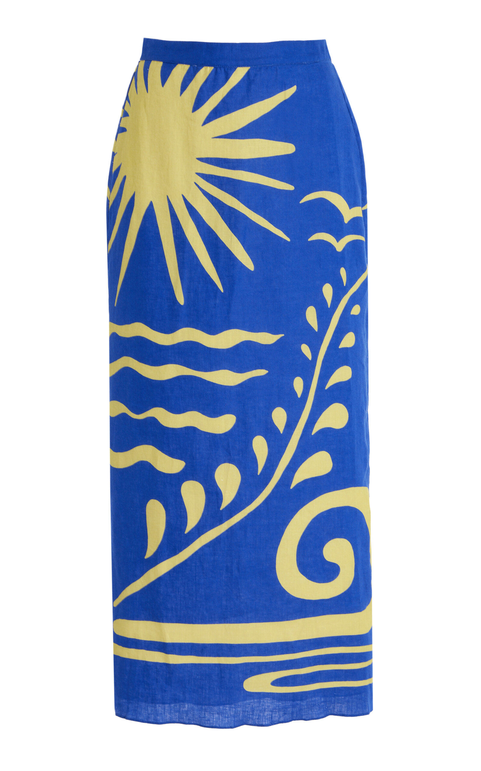 Magda Linen Midi Skirt