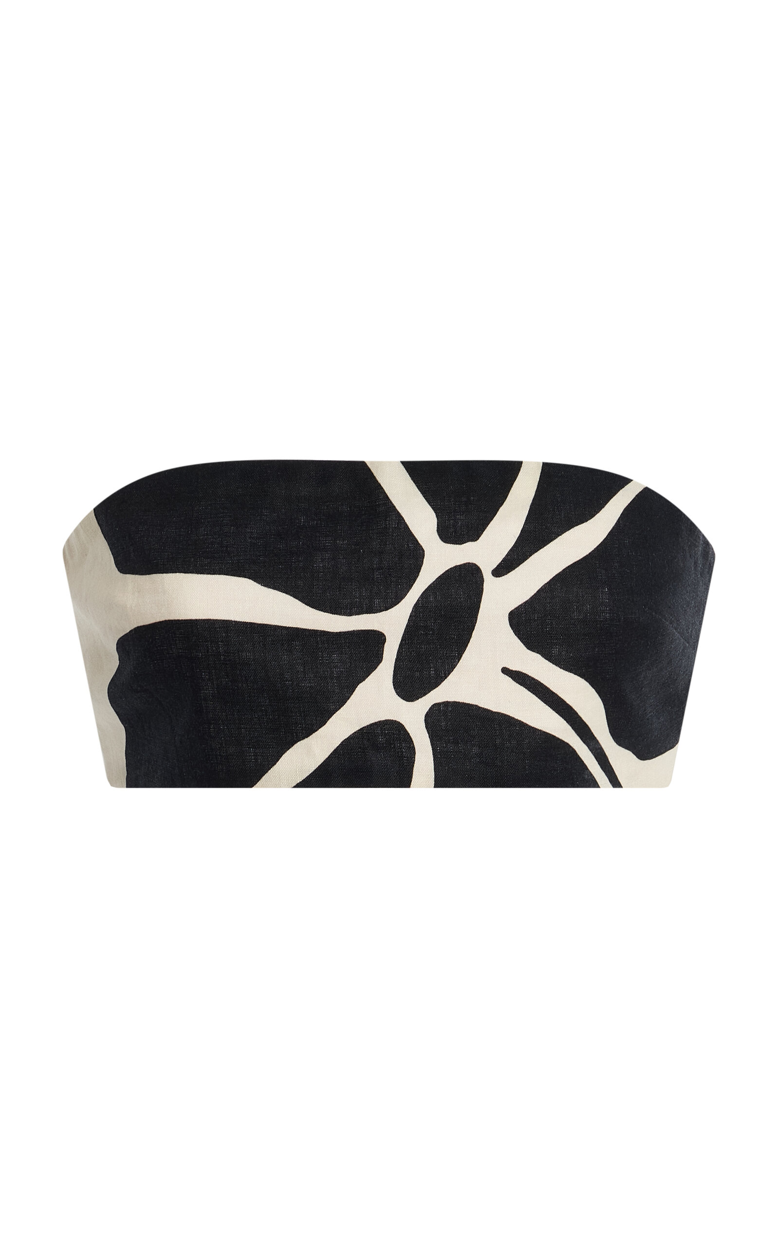 Santa Cruz Printed Linen Bandeau Top