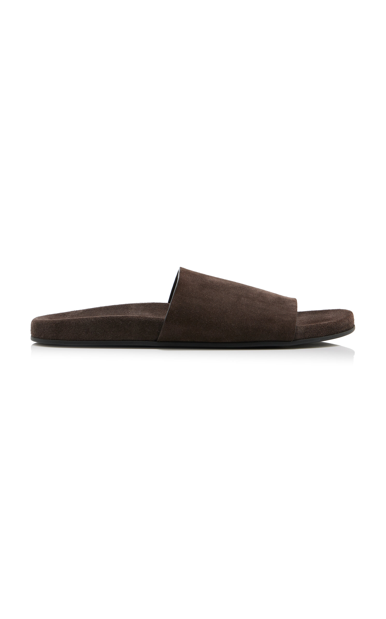 The Row Hugh Suede Slide Sandals - Women's Shoes