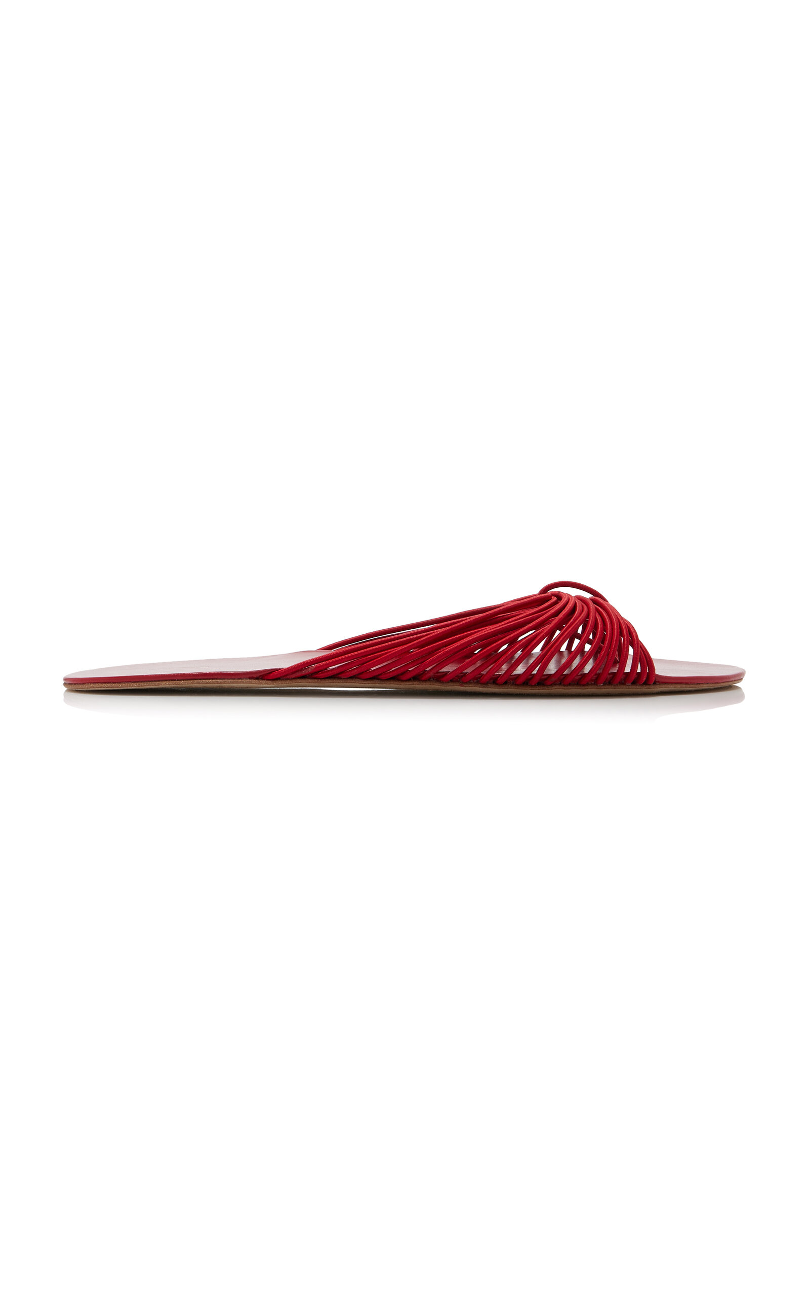 The Row Sara Stretch-leather Slides In Red