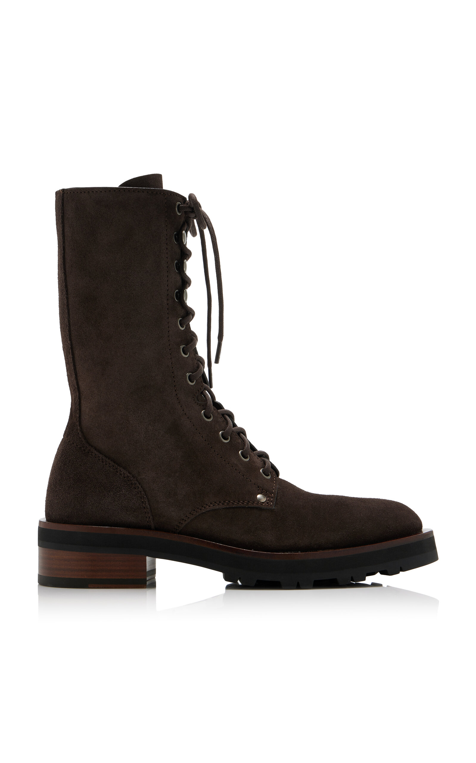 Shop The Row Selena Suede Lace-up Boots