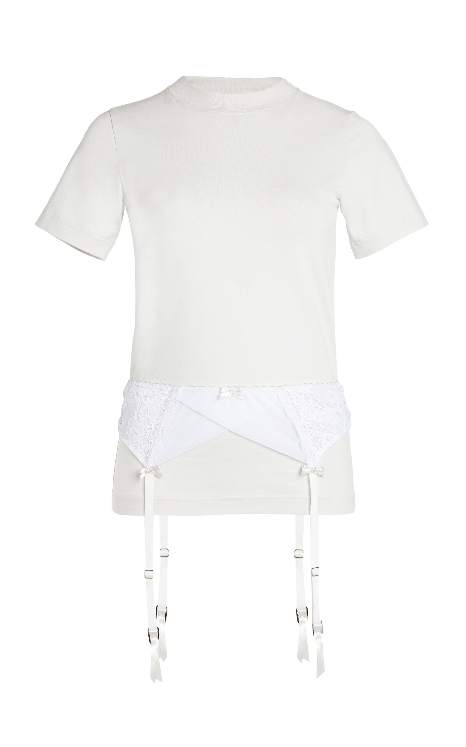 Balenciaga White Lingerie T-shirt In White