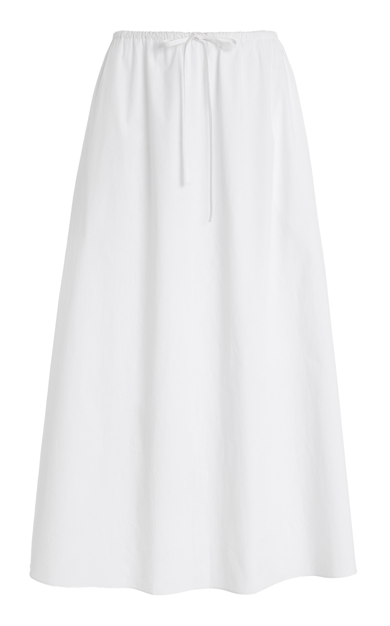 Drawcord Organic Cotton Maxi Skirt