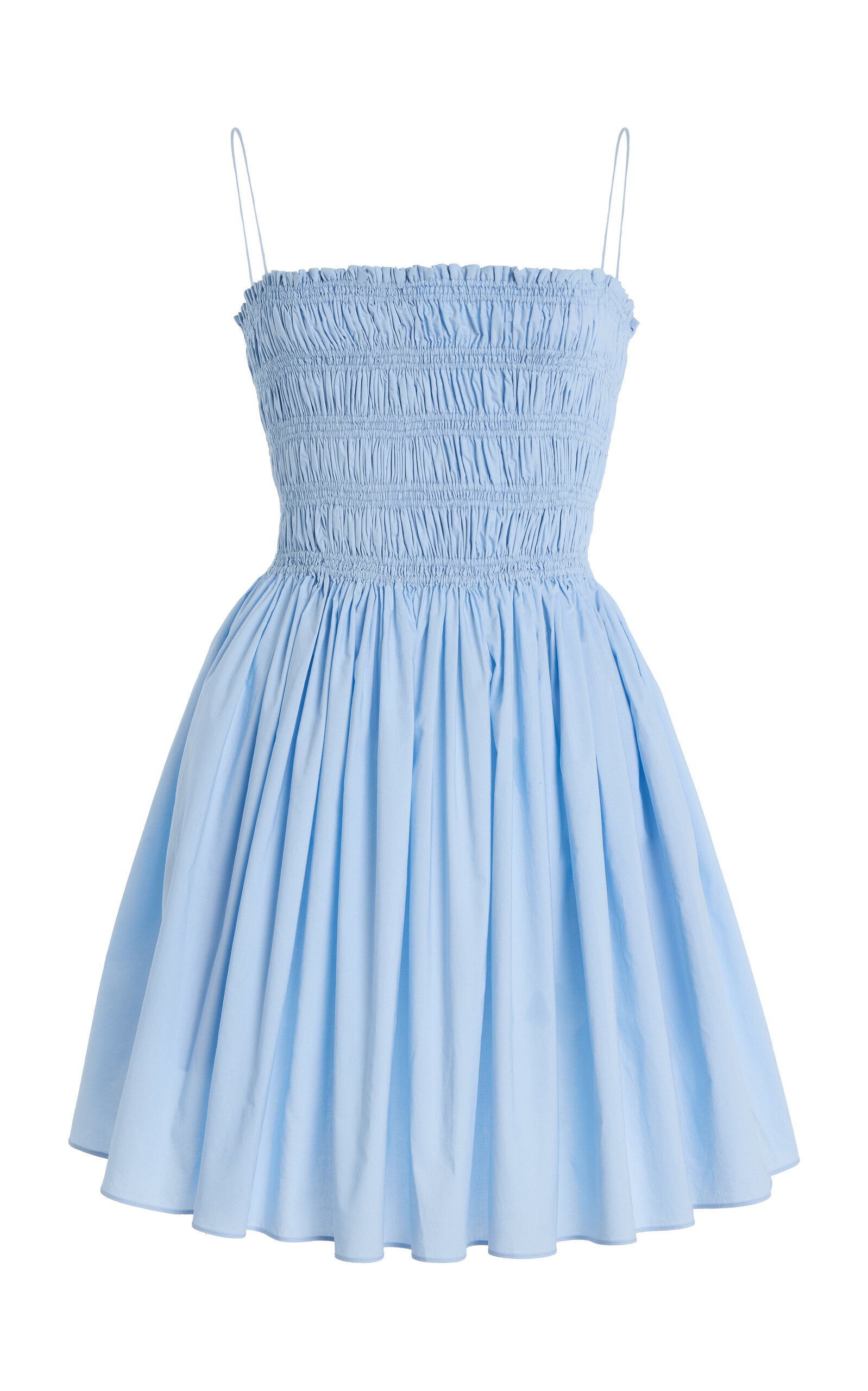 Matteau Shirred Organic Cotton Mini Dress