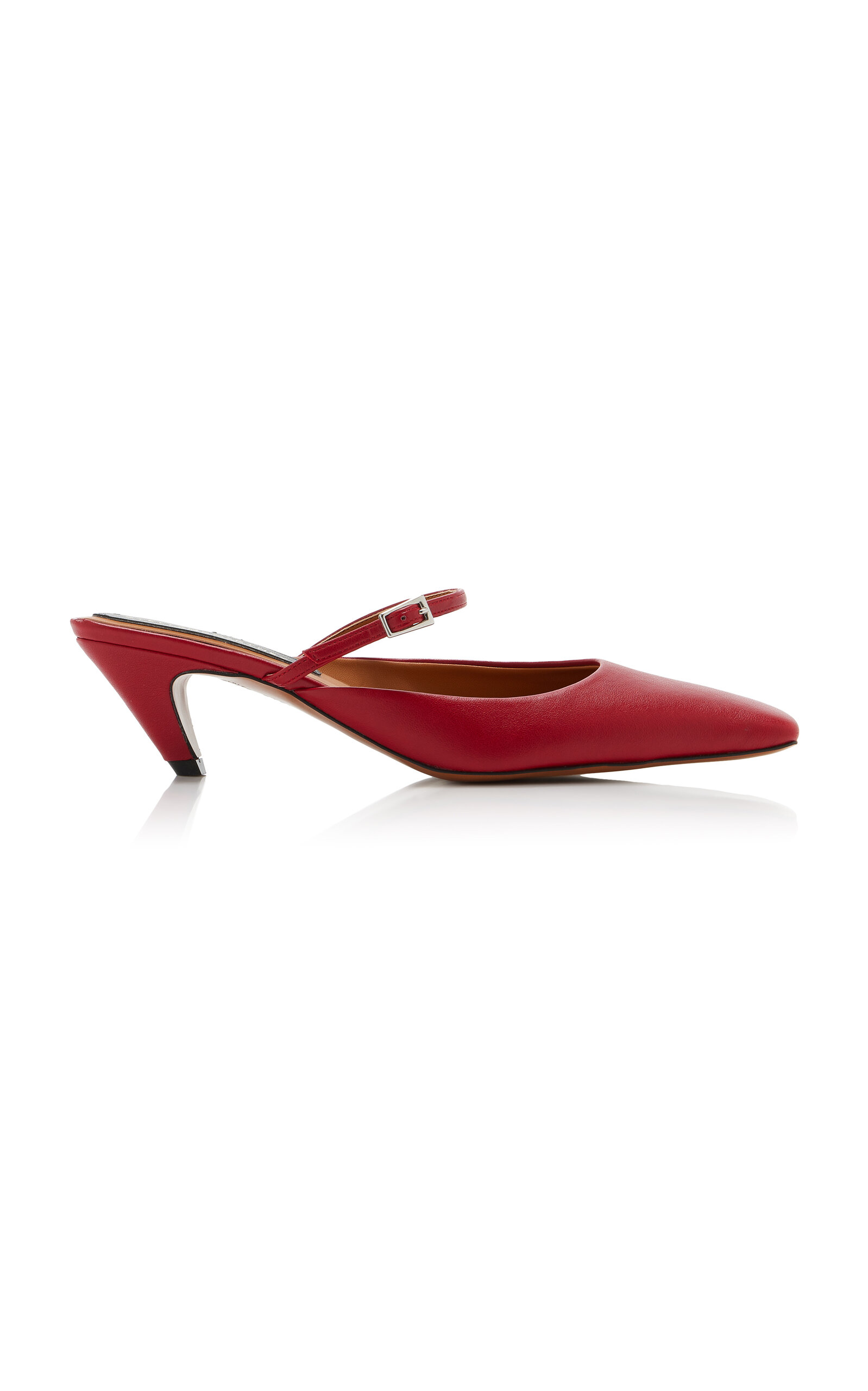 Stella Mccartney Elsa Pointed Slingback Pumps In Red