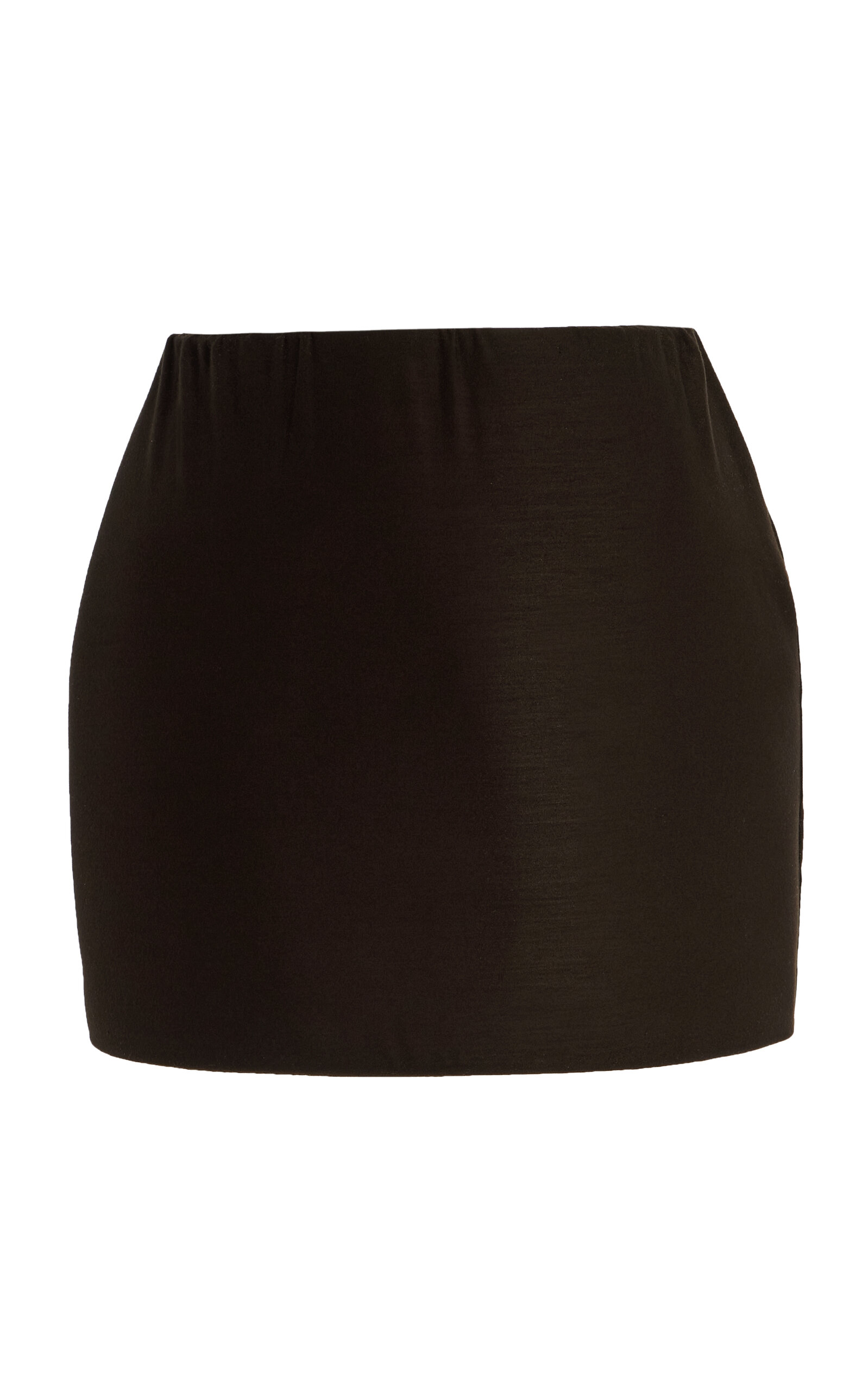 Marie Adam-leenaerdt Base Mini Skirt In Brown