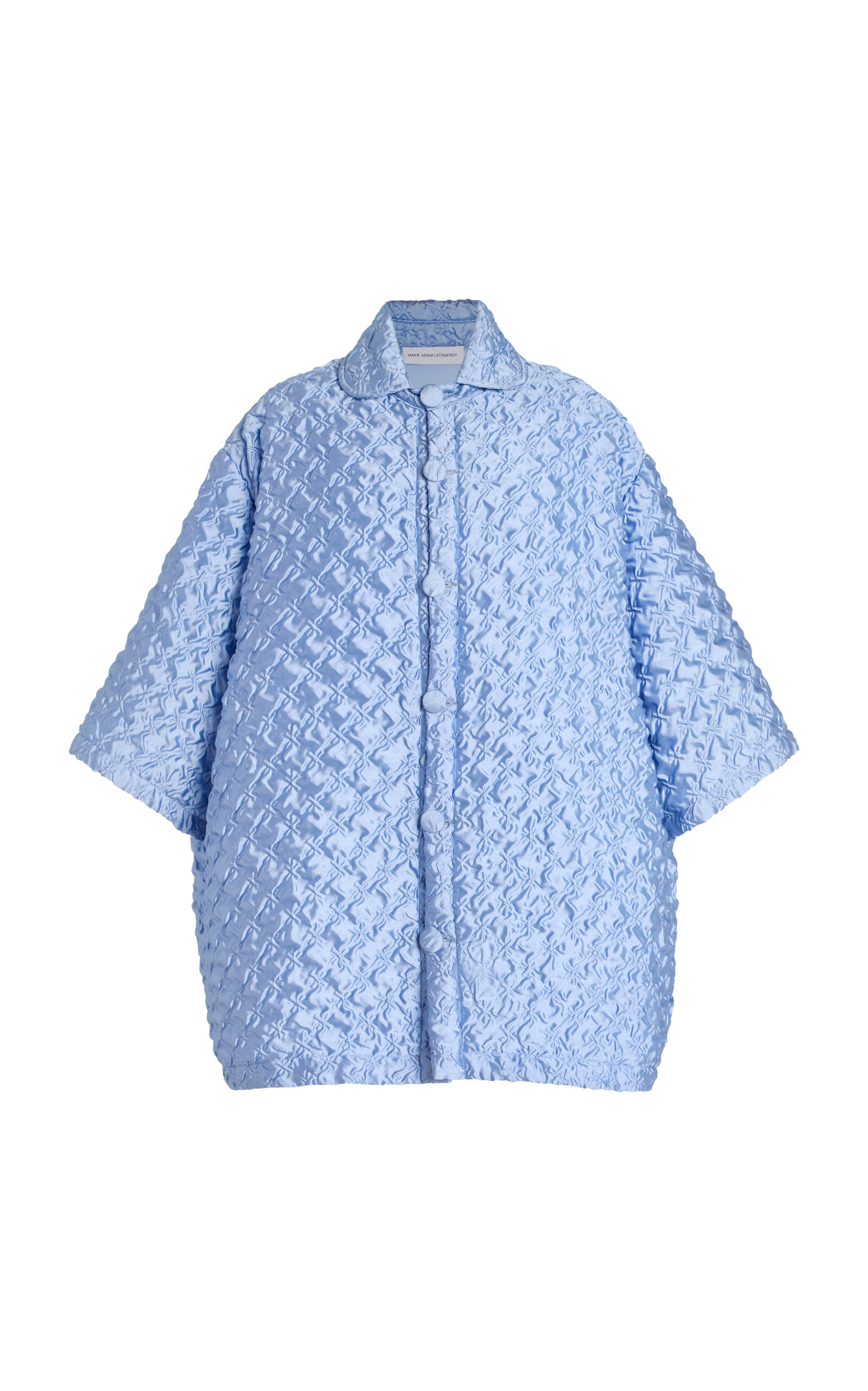 Oversizewd Textured Silk-Blend Jacket