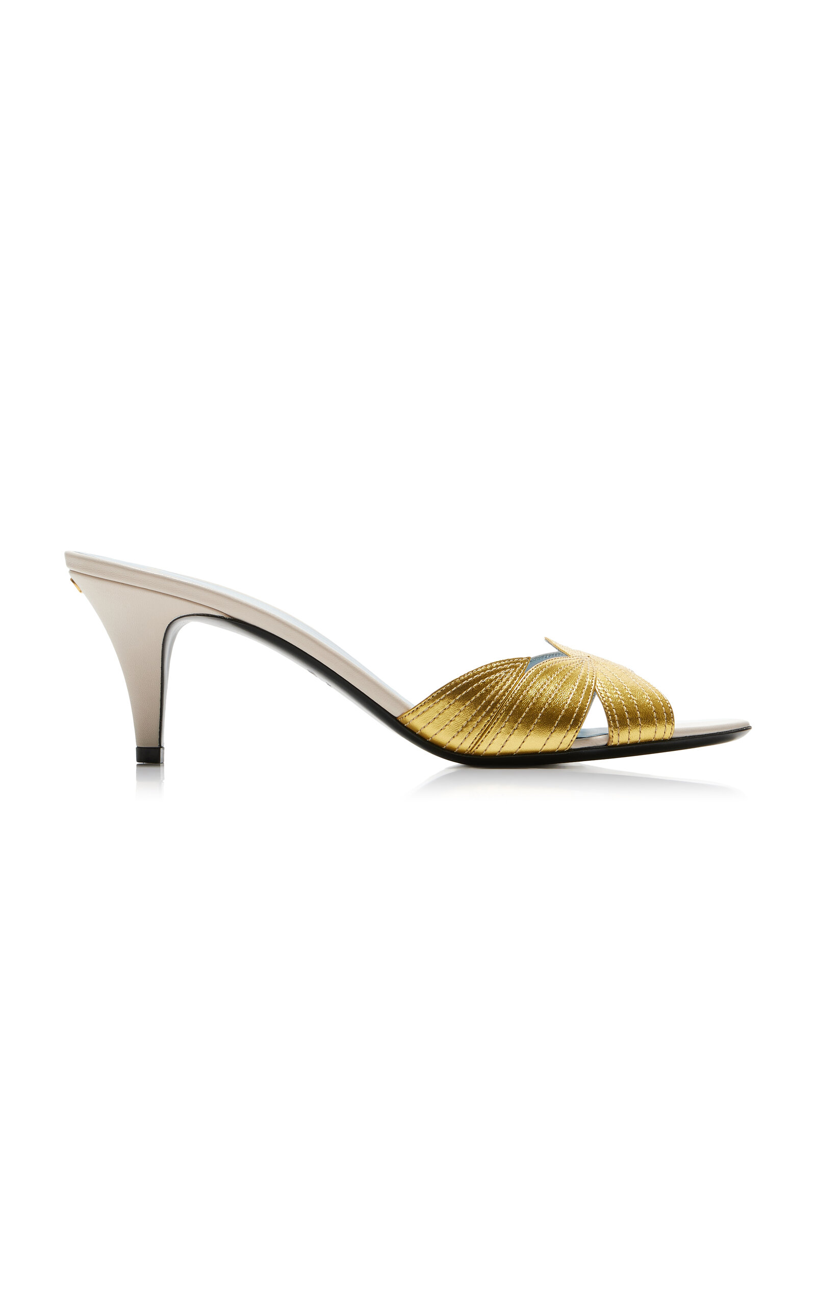 Valentino Garavani Foliage Leather Mules