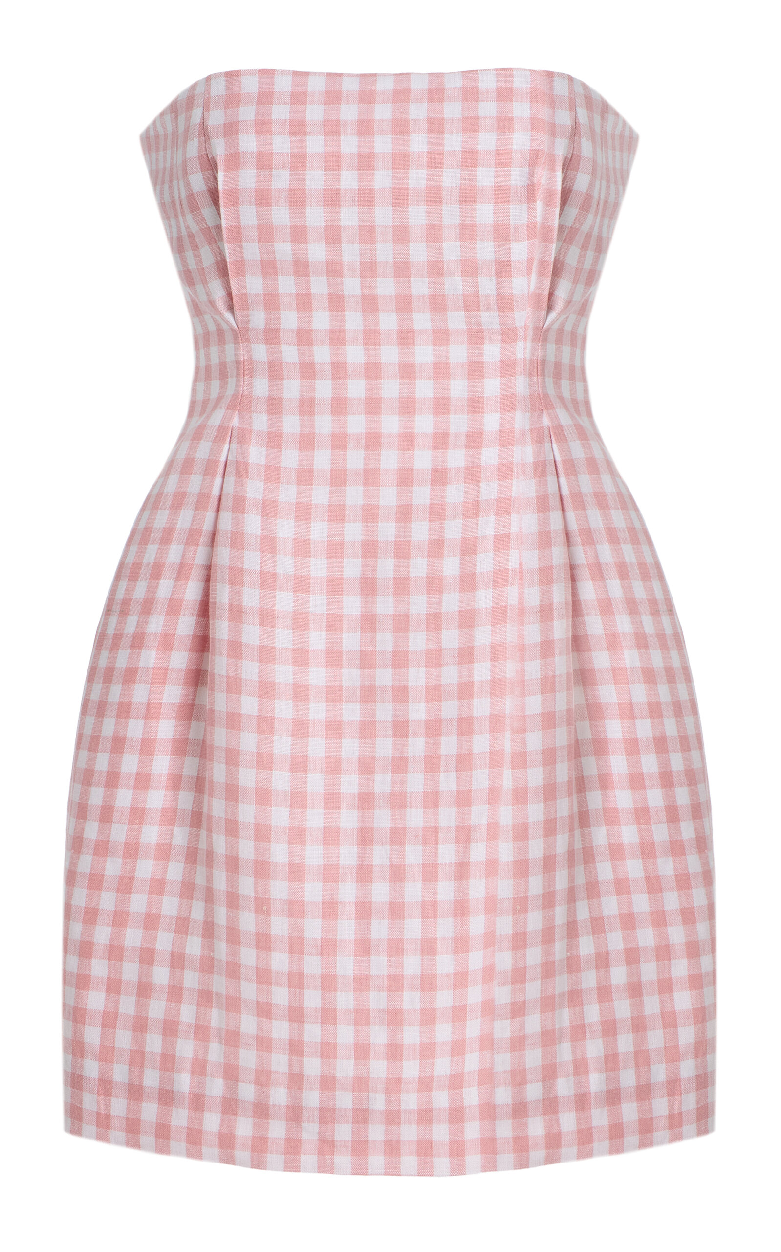 Posse Exclusive Riviera Rosaalie Strapless Cotton Mini Dress In Pink