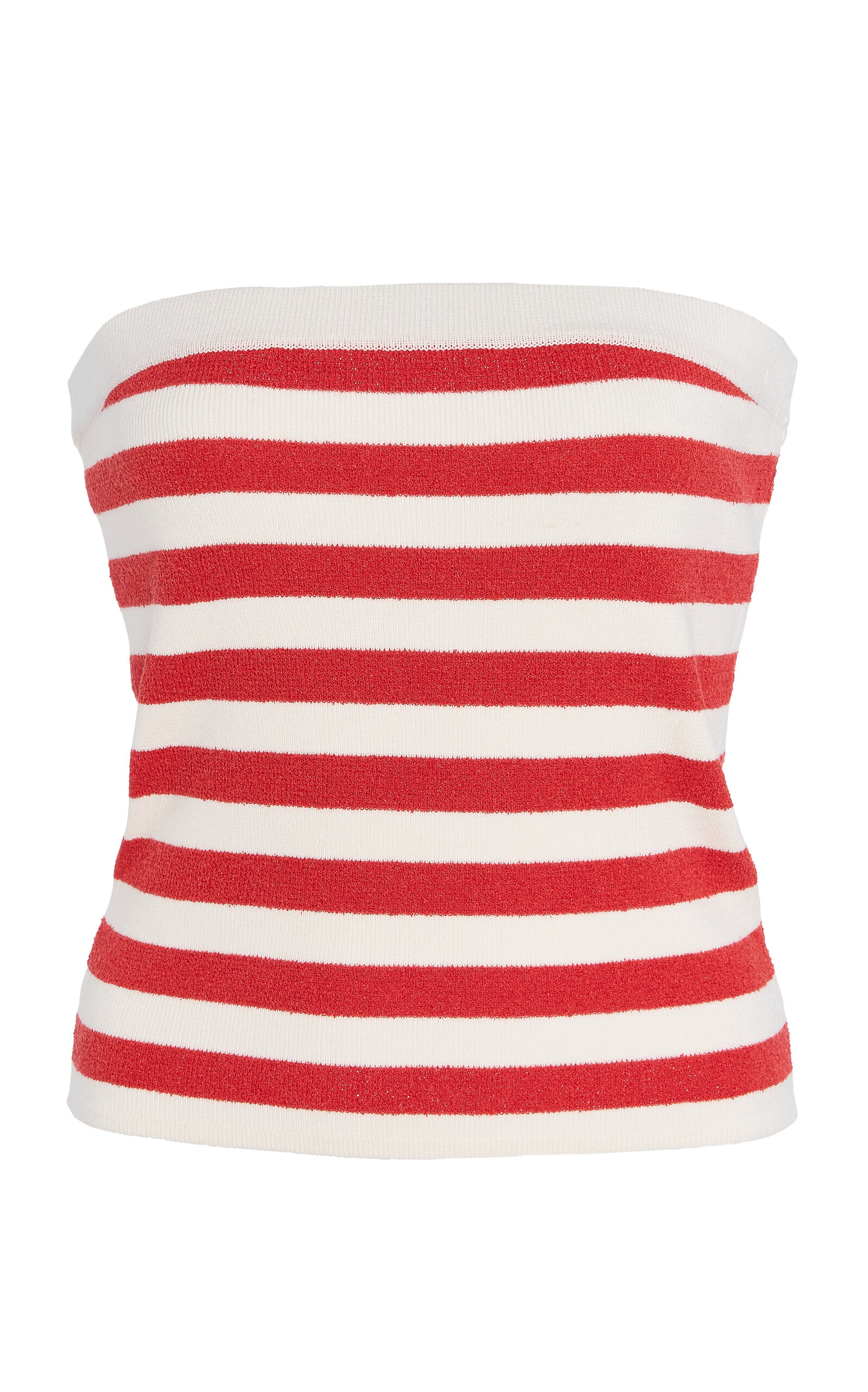 Posse Exclusive Riviera Ari Striped Knit Top In Red