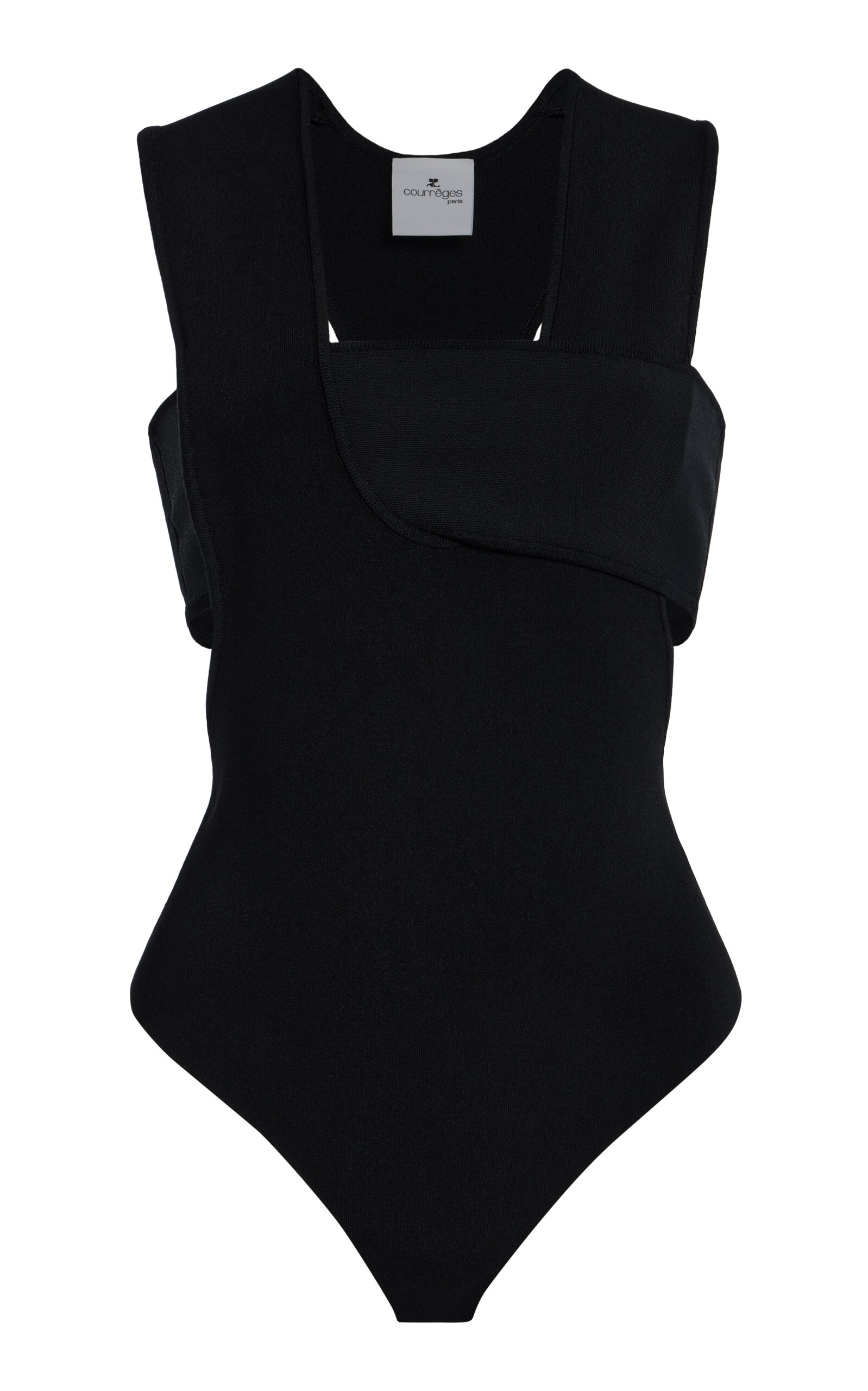 Courrèges Infinity Crepe Knit Bodysuit