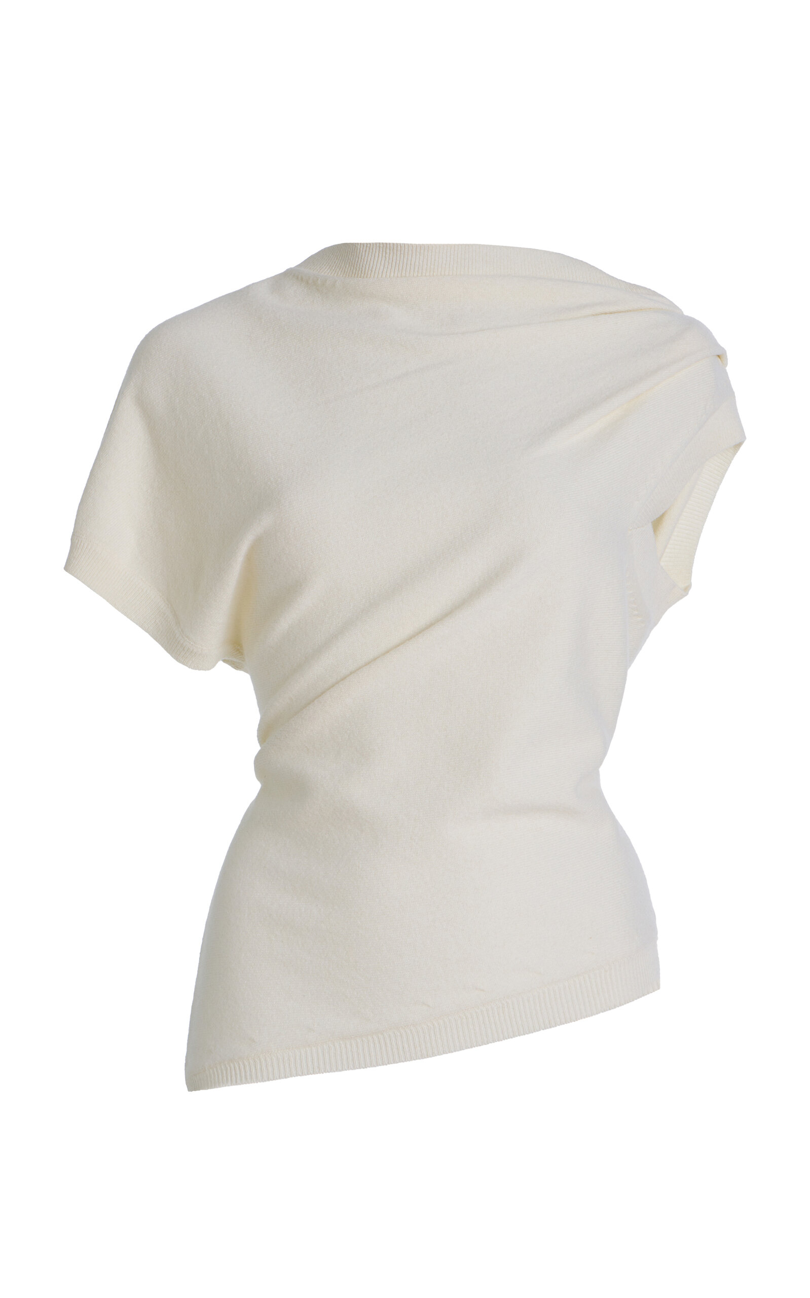 Róhe Deconstructed Merino Wool-Cashmere Top