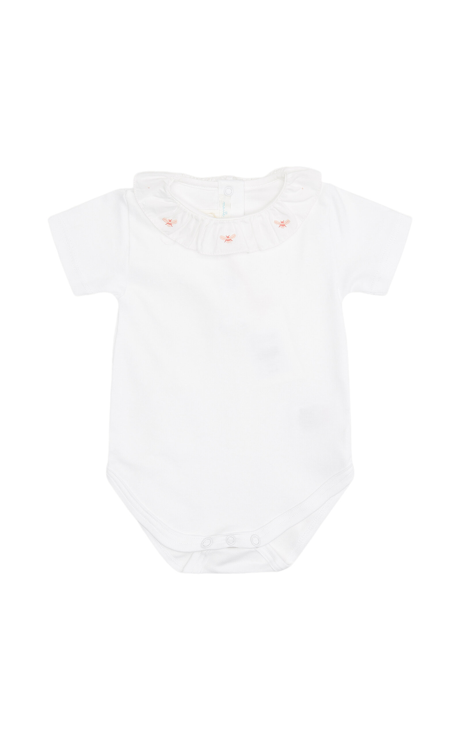 Marie-Chantal Infants'Alexandra Ruffled Embroidered Onesie