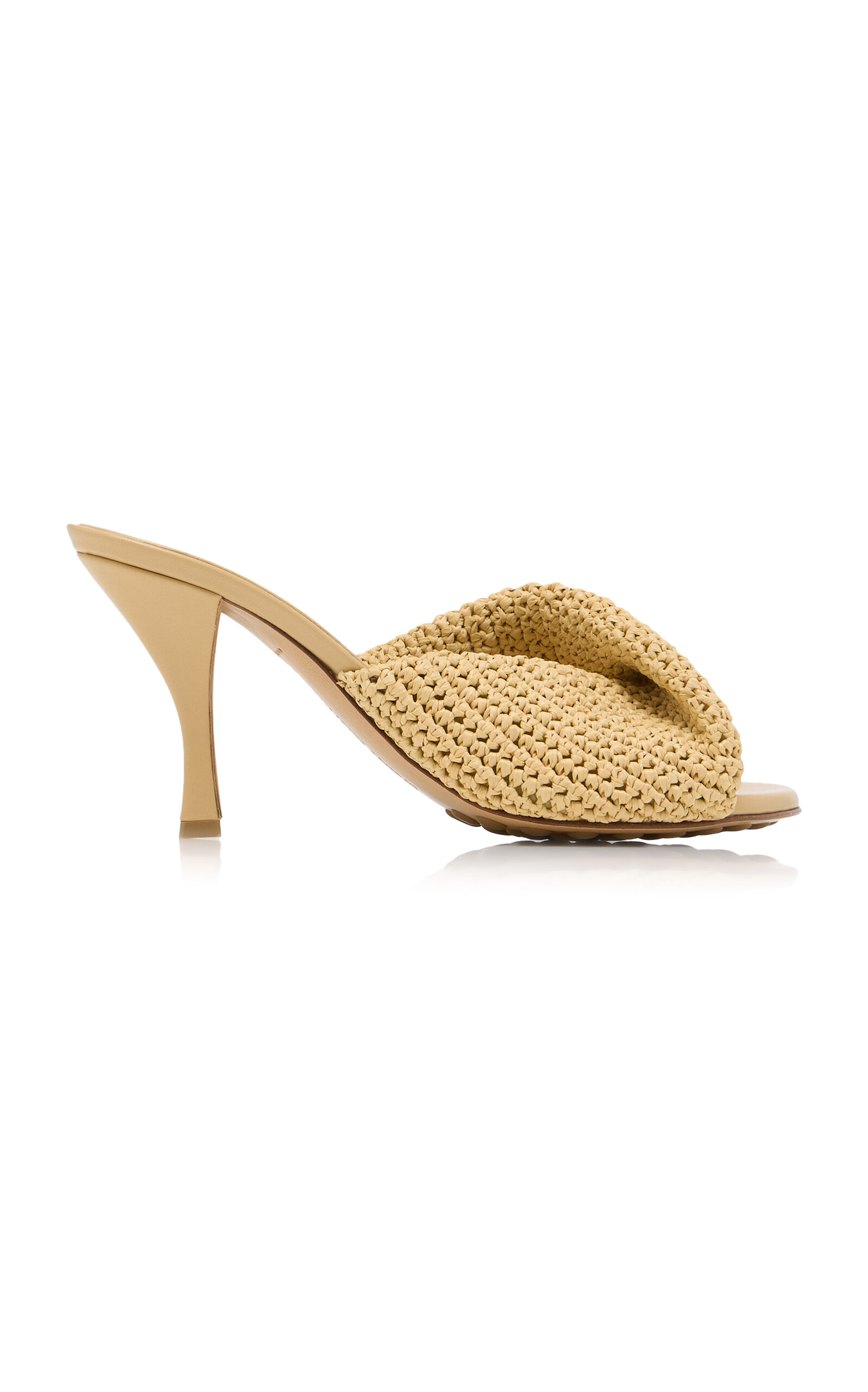 Bottega Veneta Blink Crocheted Raffia Mules