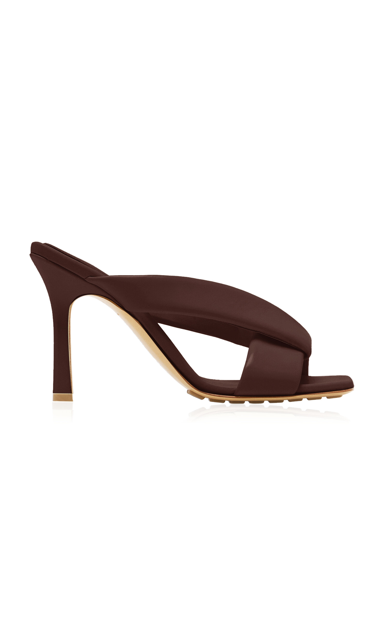 Bottega Veneta Cushion Lux Leather Sandals