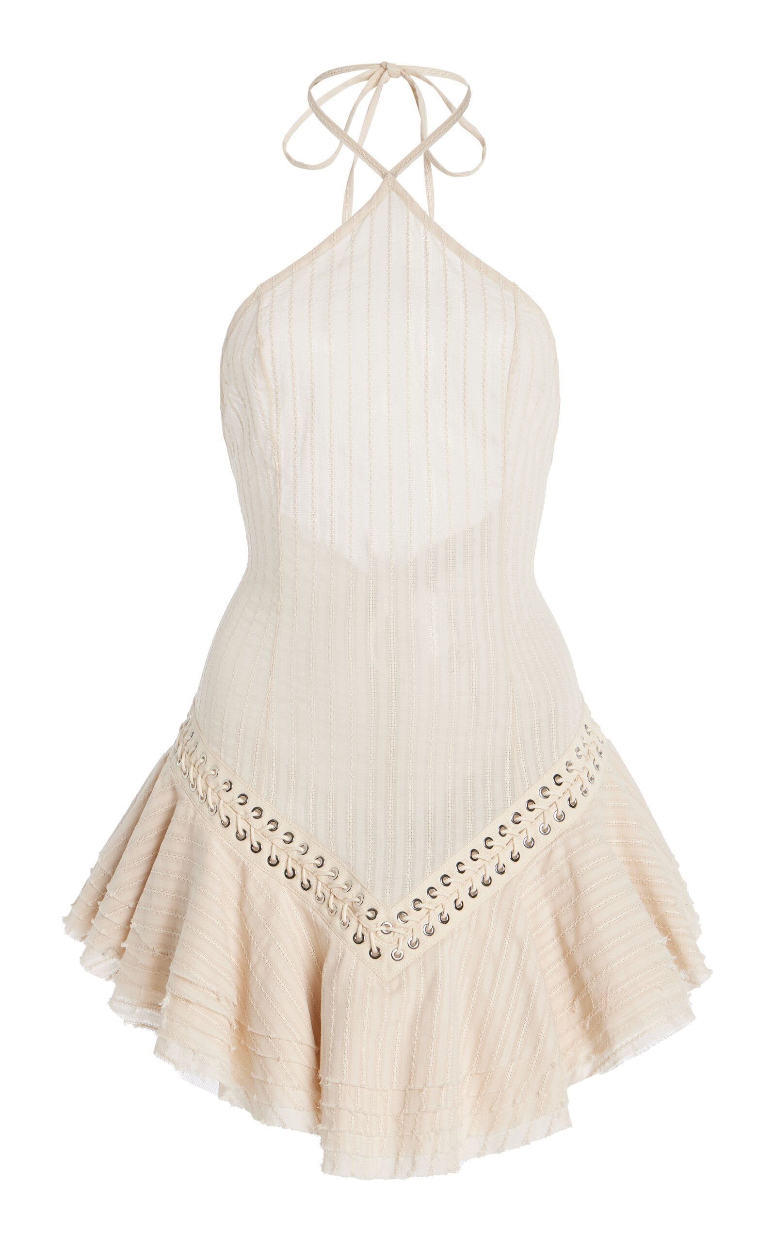 Ludovic De Saint Sernin Cotton Dress In Neutral