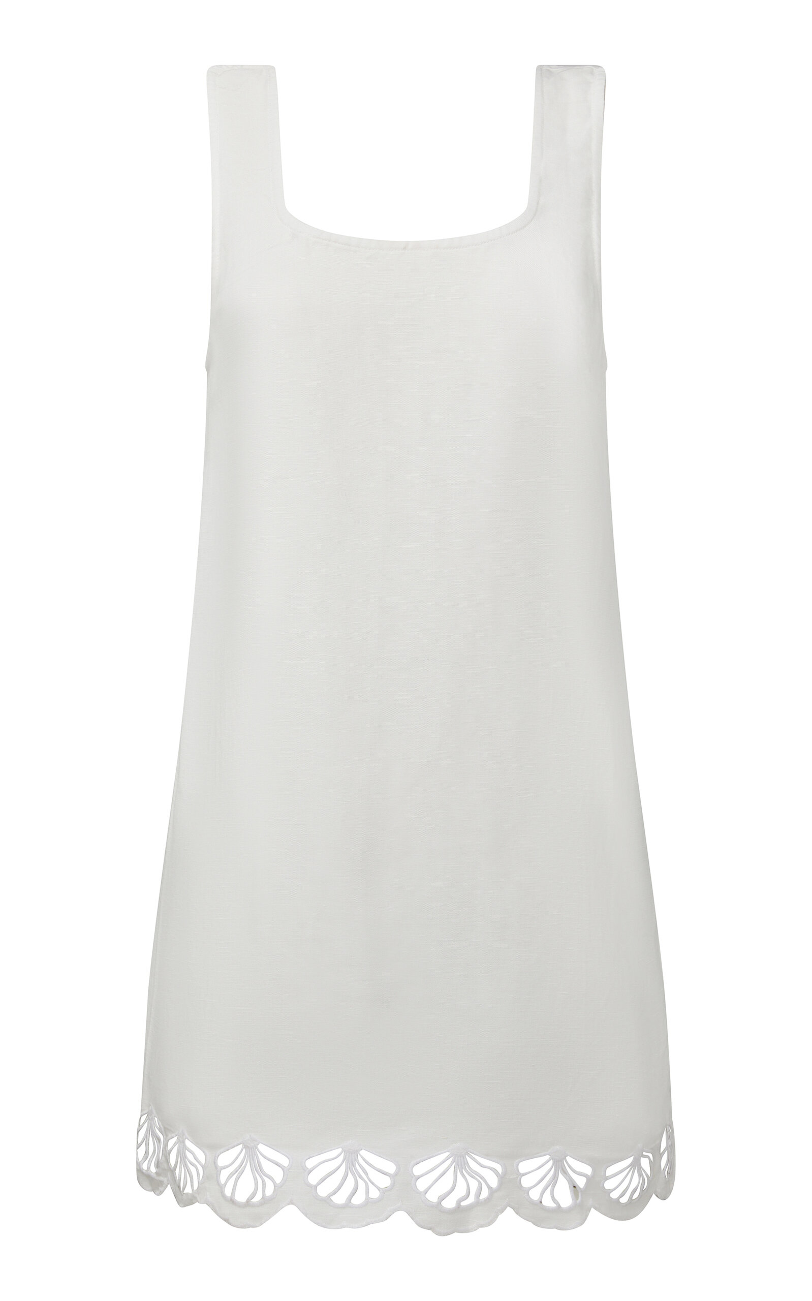 Onia Air Linen Mini Dress In White