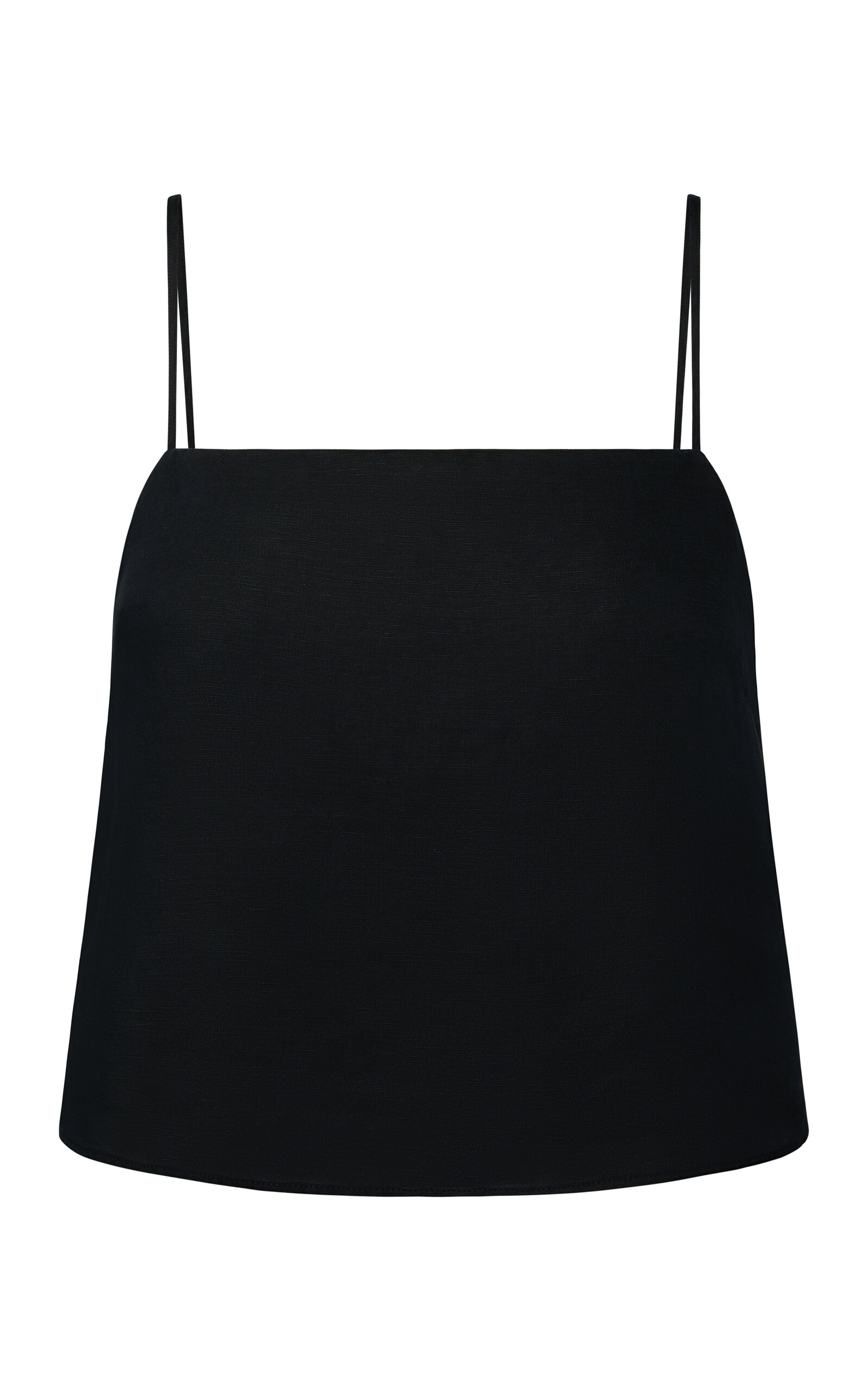 Onia Linen-blend Top In Black