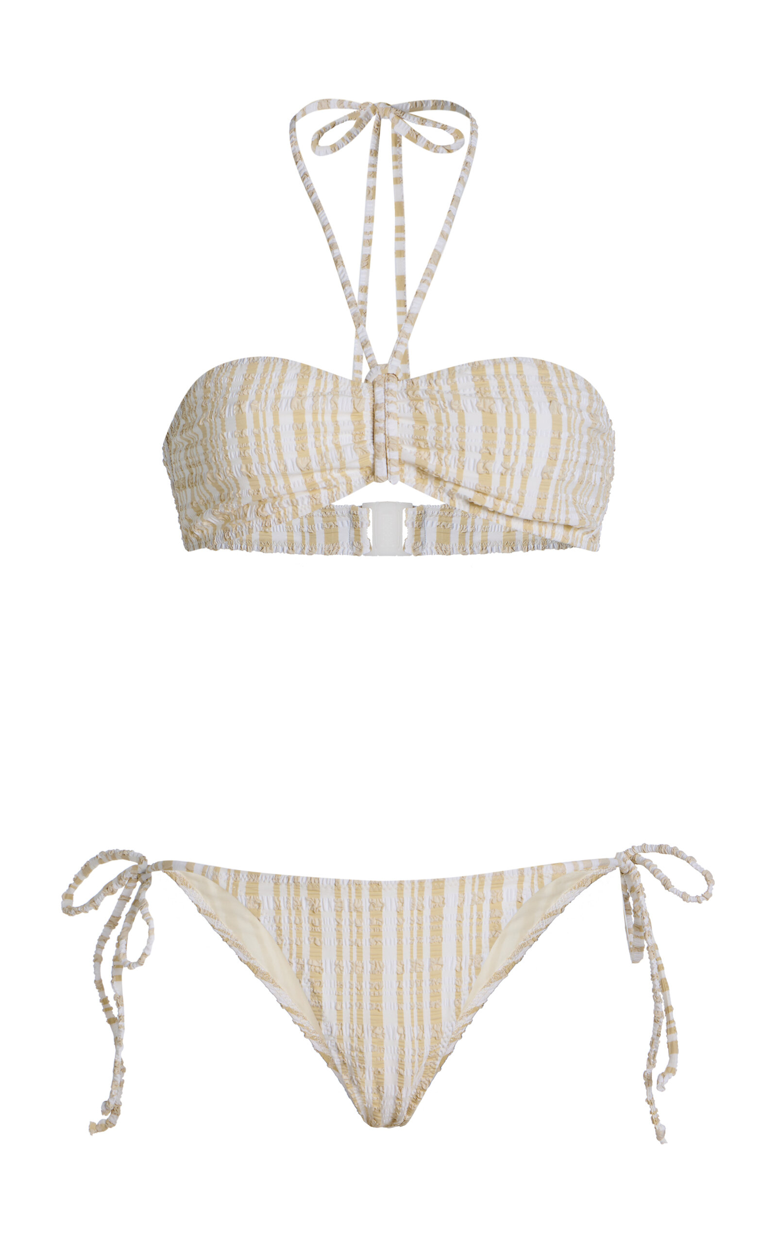 Lisa Marie Fernandez Striped Seersucker Bikini