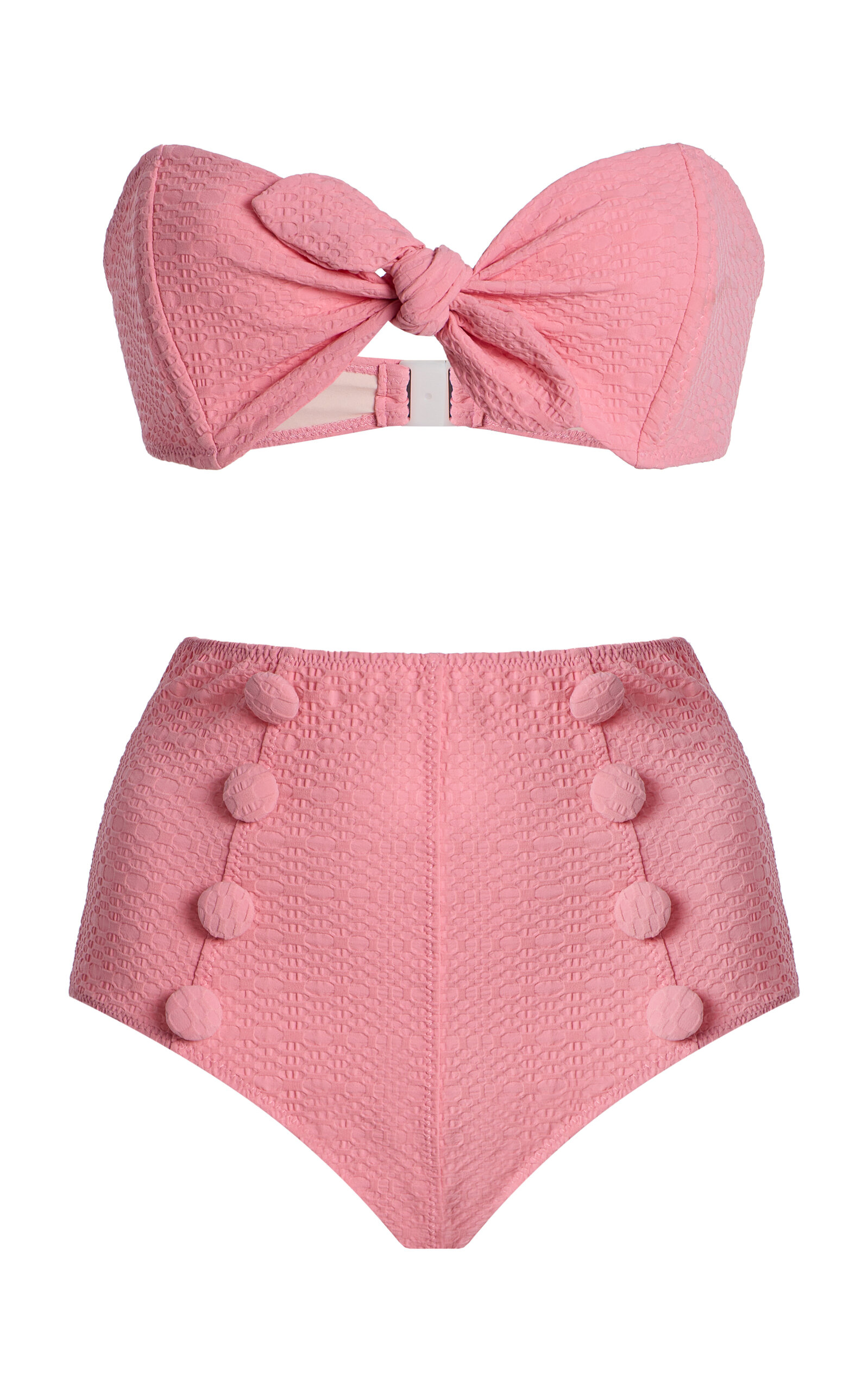Lisa Marie Fernandez Poppy Bandeau High-waisted Bikini Set