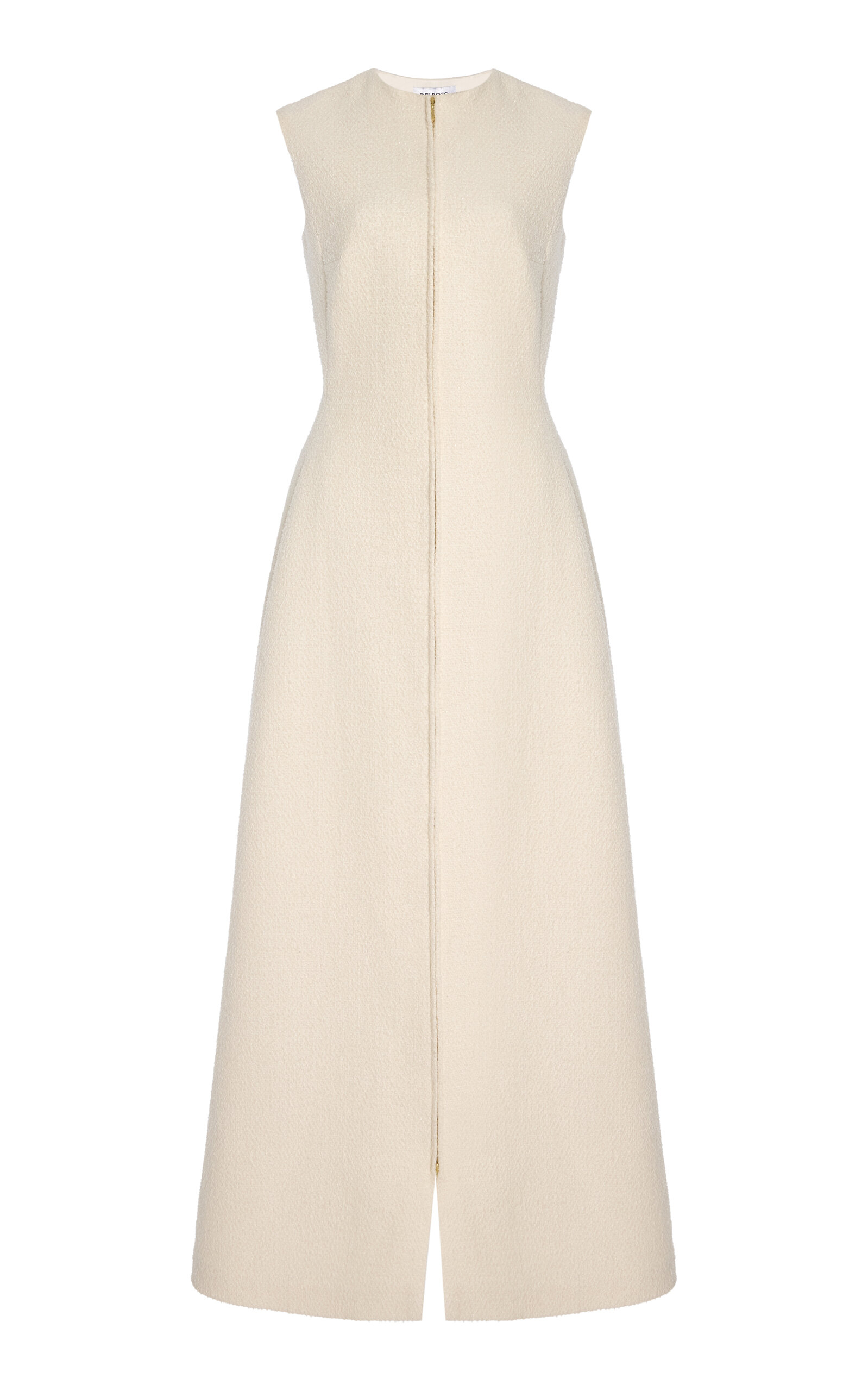 DELPOZO Exclusive Architectural Cotton Dress - Ivory - Women's Clothing