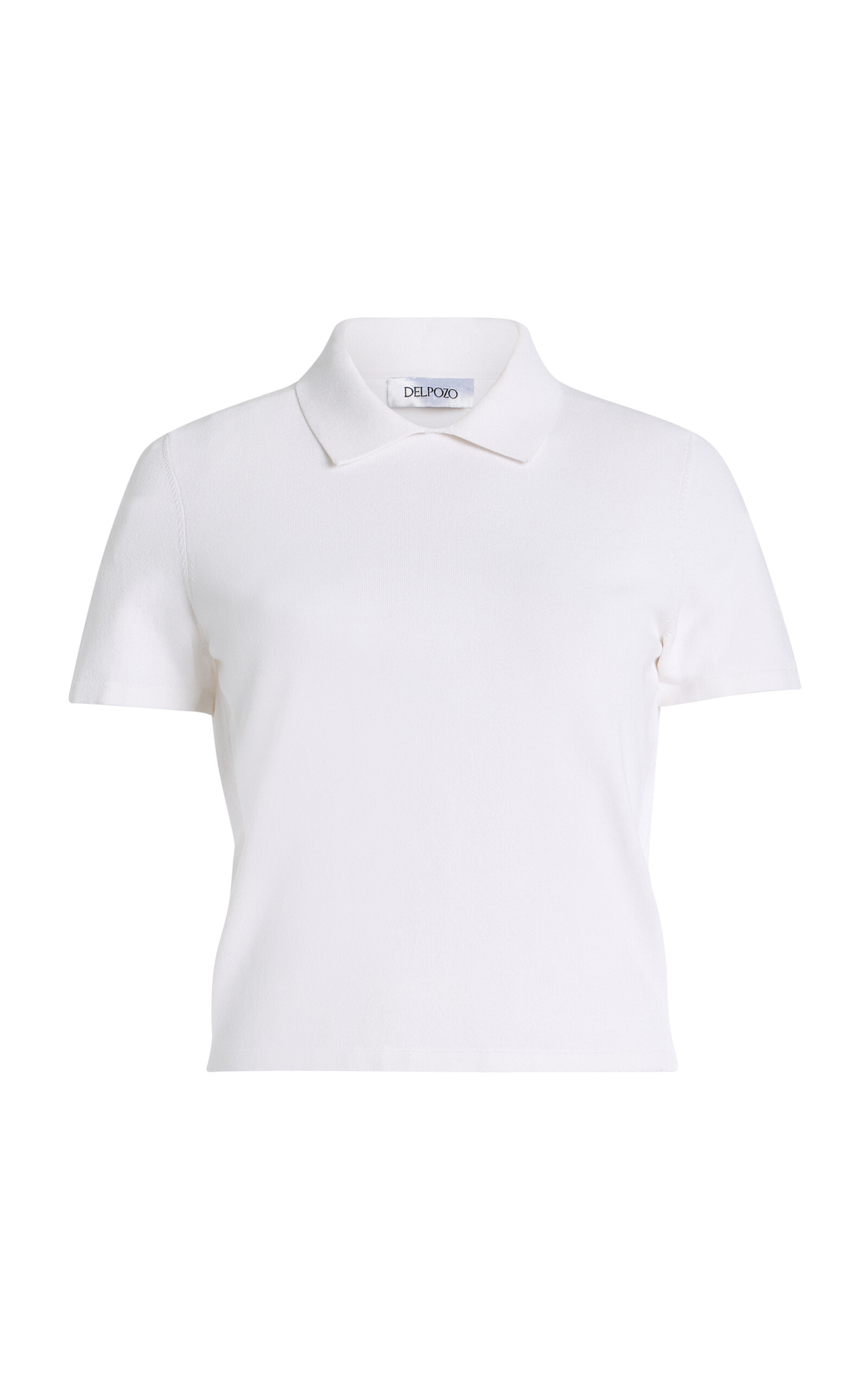 Delpozo Knit Polo Shirt In White